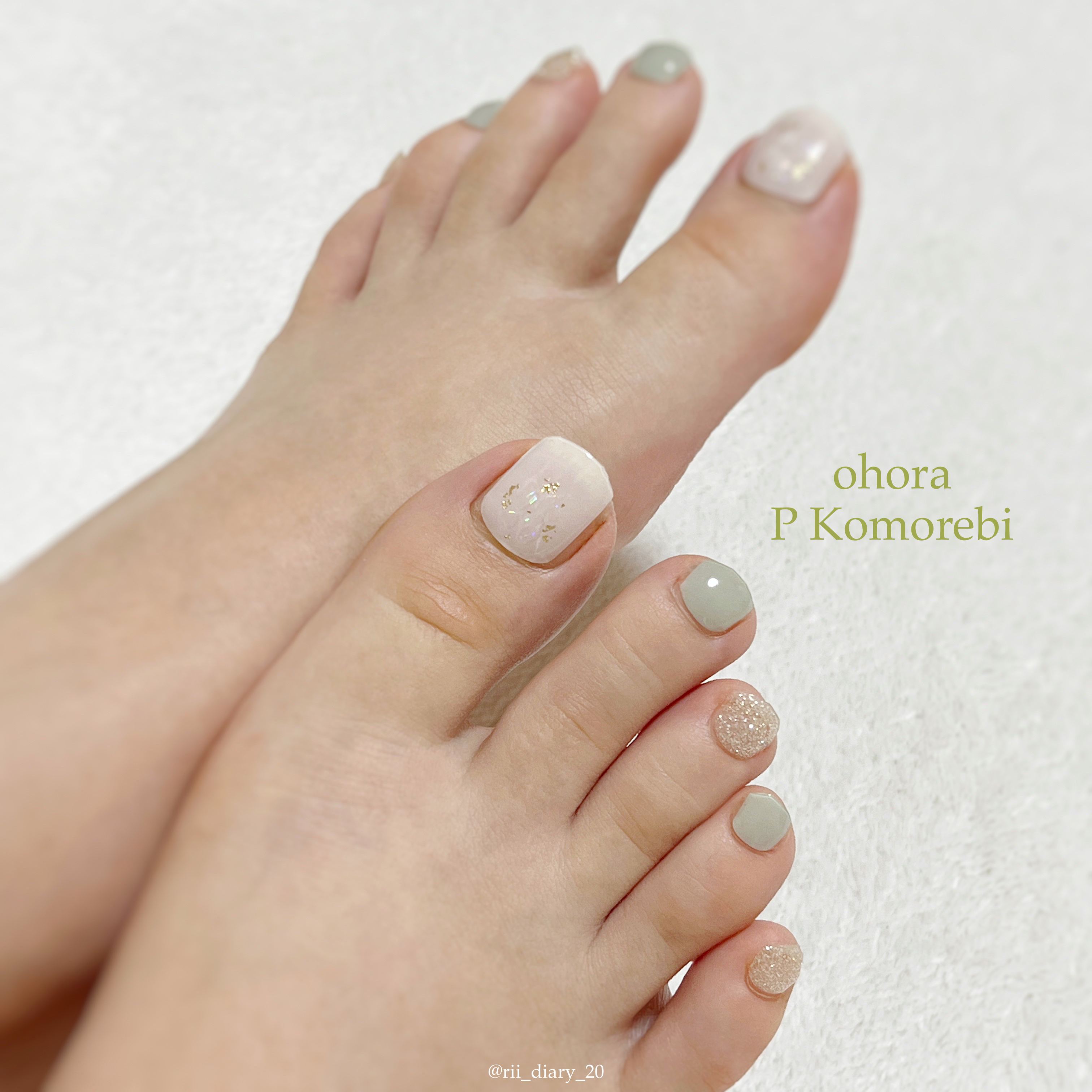 セミキュアジェルネイル（ハンド）/ohora/ネイルシールを使ったクチコミ（1枚目）