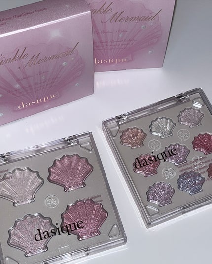 シャイングロイハイライターパレット/dasique/クリームハイライトを使ったクチコミ(3枚目)