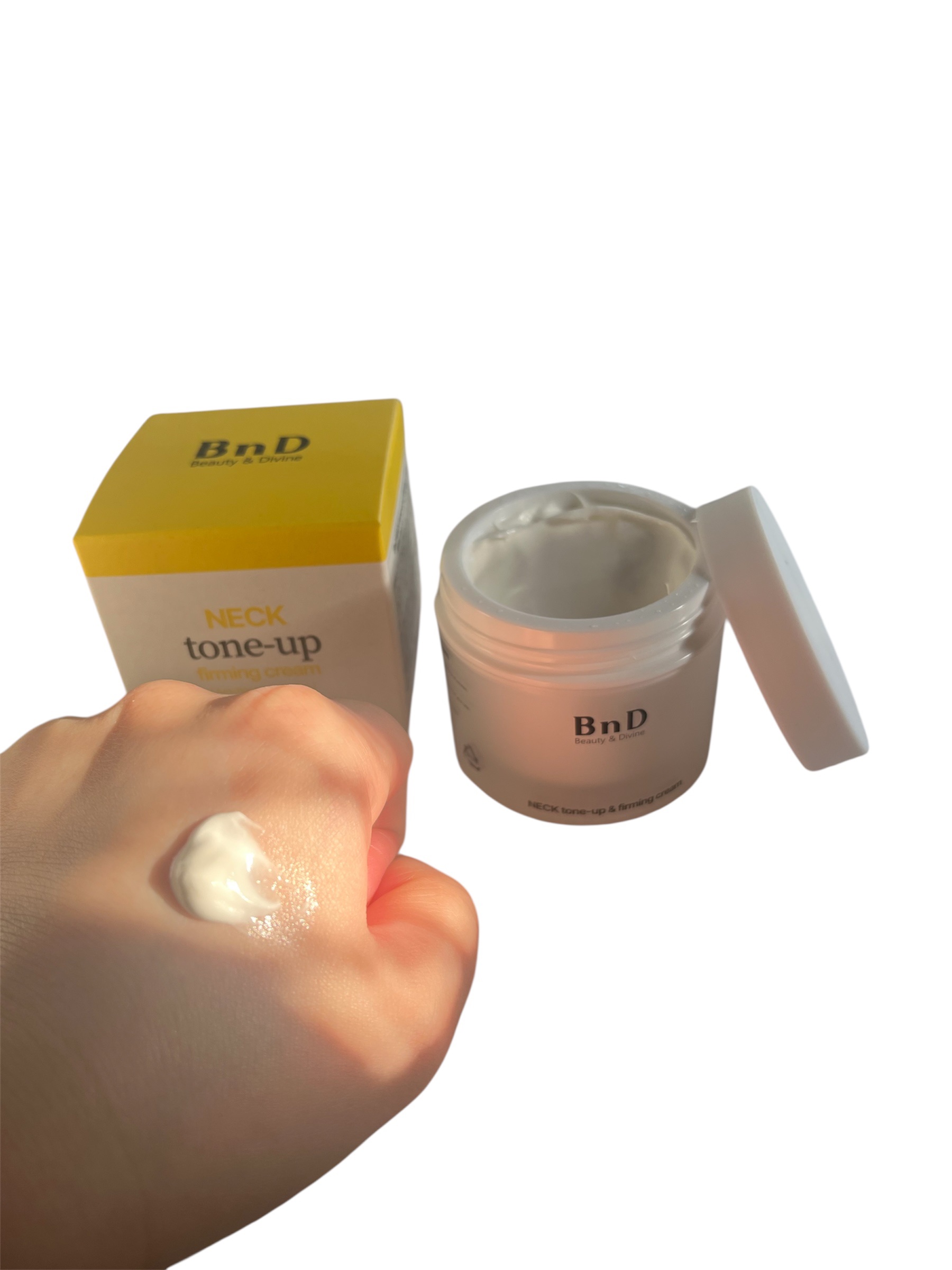 BnD ネックアイロン トーンアップ クリーム/BnD/ネック・デコルテケアを使ったクチコミ（2枚目）