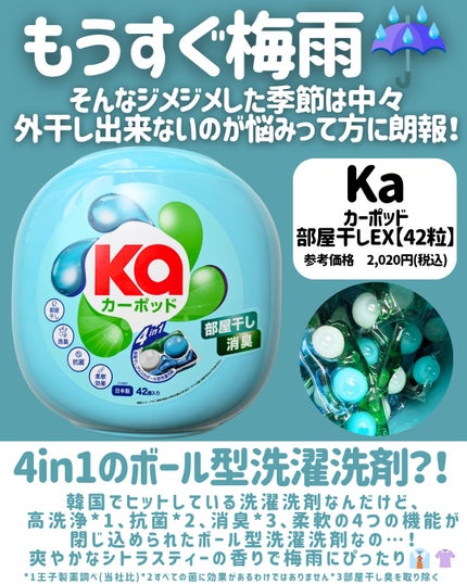 カーポッド/王子製薬/洗濯洗剤を使ったクチコミ(2枚目)