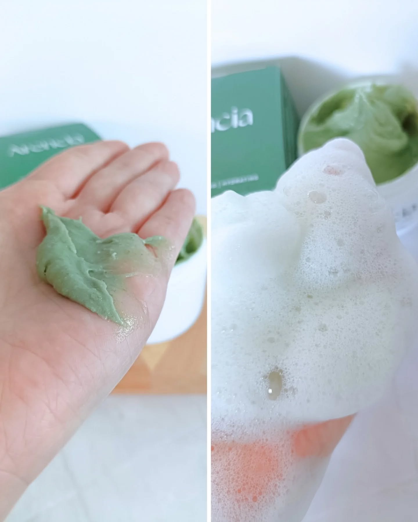 プレミアムもちソープ「グリーンアルティザン」/アレンシア/その他洗顔料を使ったクチコミ（3枚目）