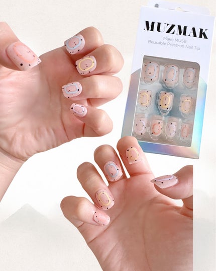 TPUネイルチップ(shape:Almond)/Muzmak/ネイルチップ・パーツを使ったクチコミ(7枚目)