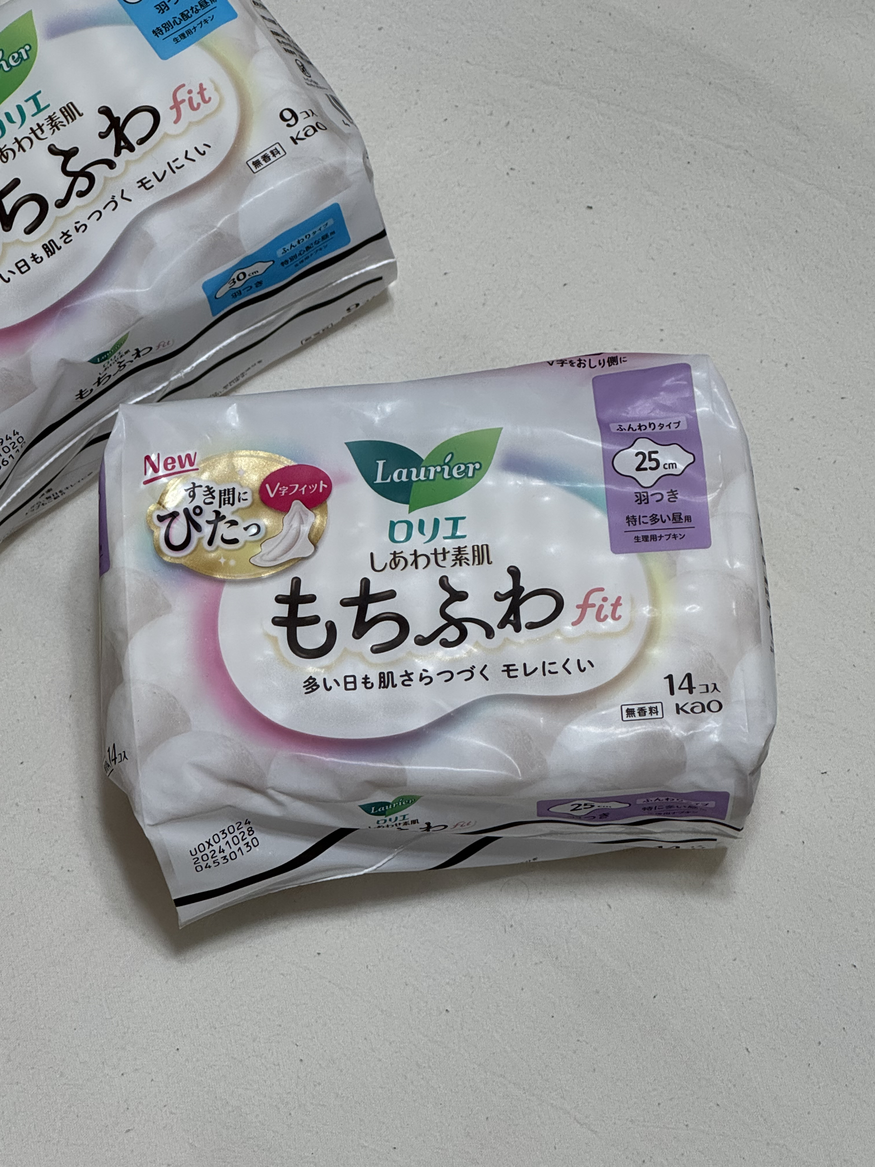 ロリエ もちふわ fit 25cm 羽つき 14コ入 (医薬部外品 )/ロリエ/ナプキンを使ったクチコミ（2枚目）