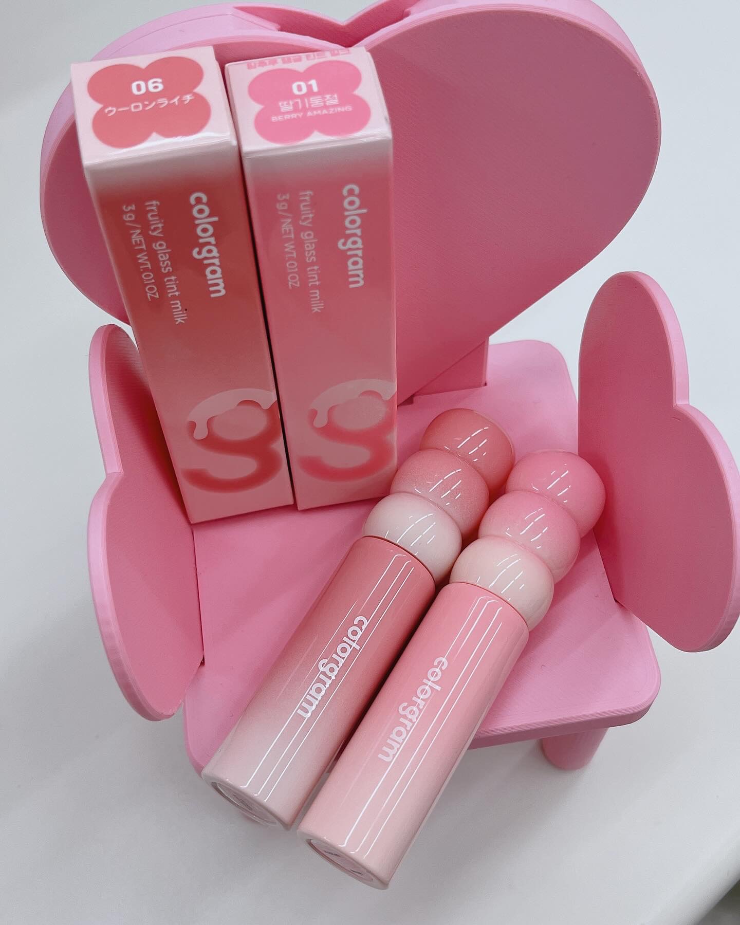 カラーグラム タンフルグラスティントミルク/Colorgram/リップティントを使ったクチコミ（1枚目）