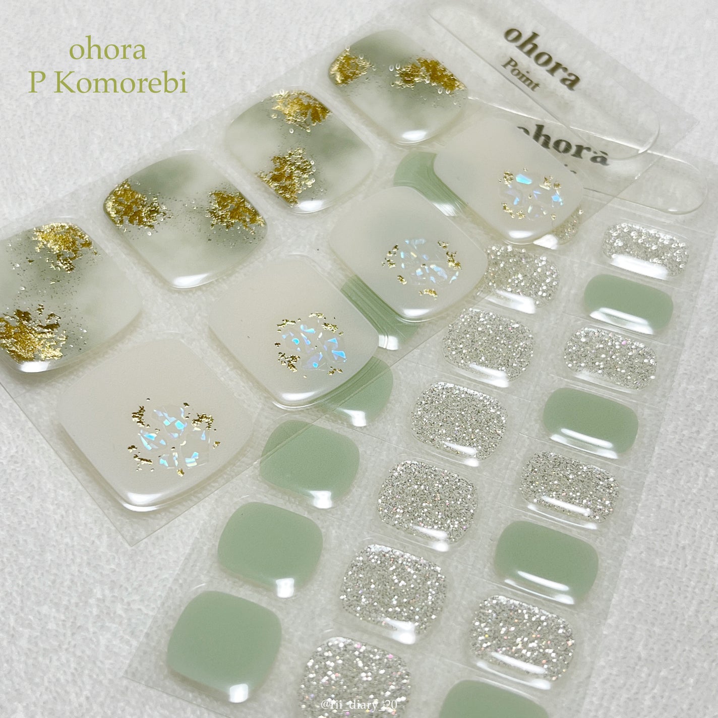 セミキュアジェルネイル(ハンド)/ohora/ネイルシールを使ったクチコミ(4枚目)