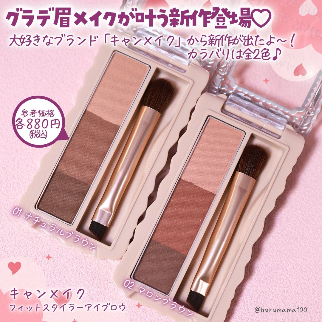 フィットスタイラーアイブロウ/キャンメイク/パウダーアイブロウを使ったクチコミ(2枚目)