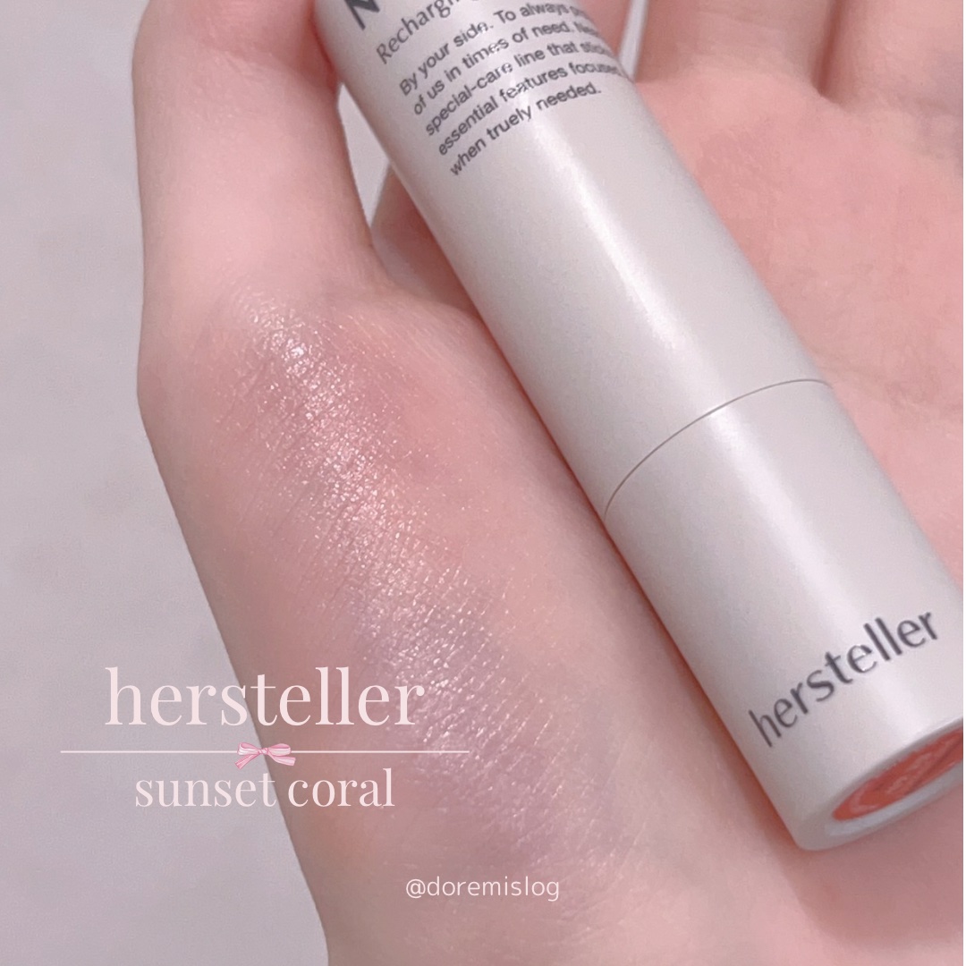 \ ナチュラルリップバーム🎀 /


♡---------------------------------♡


🐰Hersteller
　NEARBY Recharging Lip Balm
　03　Sunset Coral
　¥1,