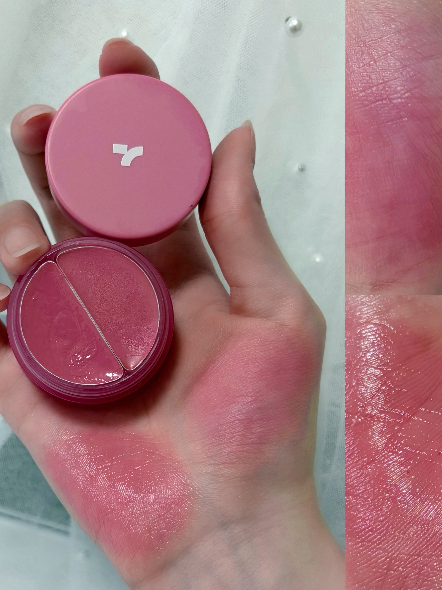 チークトーン リップ＆チーク デュオバーム/TONYMOLY/口紅を使ったクチコミ（3枚目）