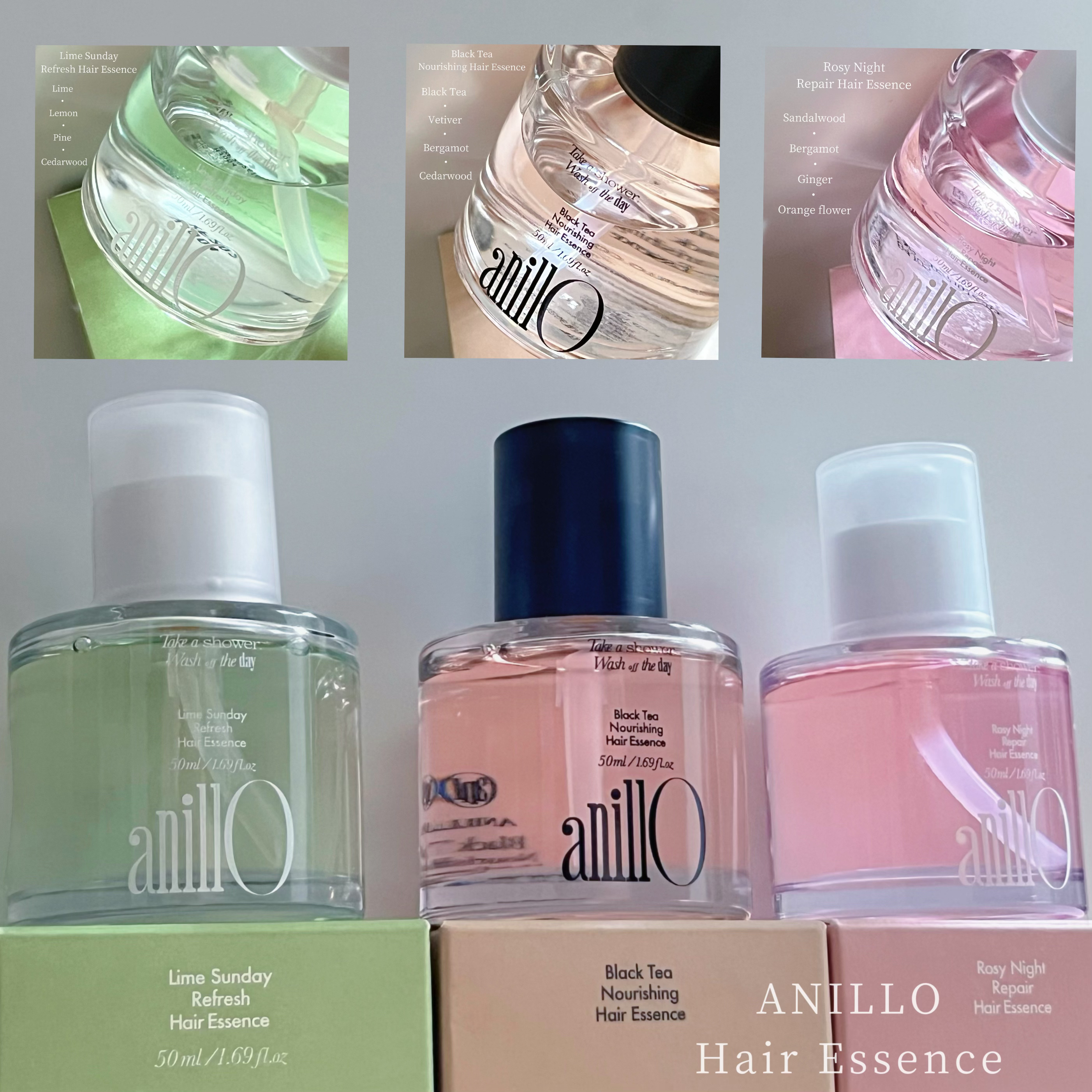 ロージーナイトヘアエッセンス/ANILLO/ヘアオイルを使ったクチコミ（1枚目）