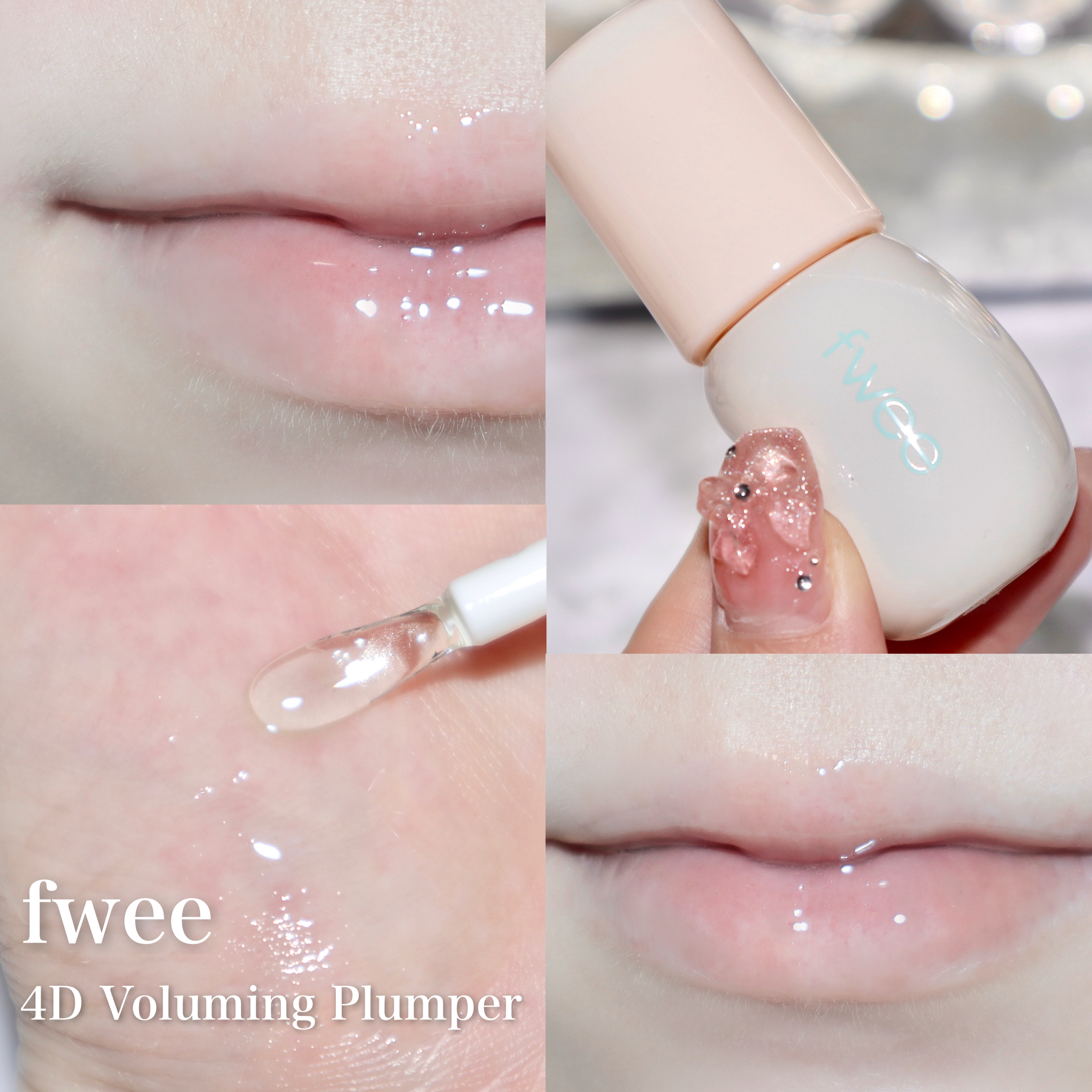 フィー ピンクオブセッションステイフィットティント/fwee/リップティントを使ったクチコミ（3枚目）