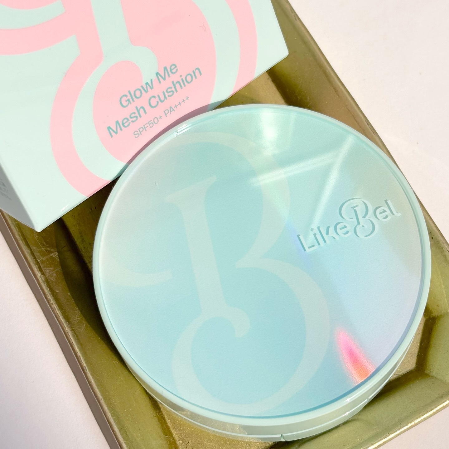 Glow me mesh cushion /Likebel/クッションファンデーションを使ったクチコミ（2枚目）