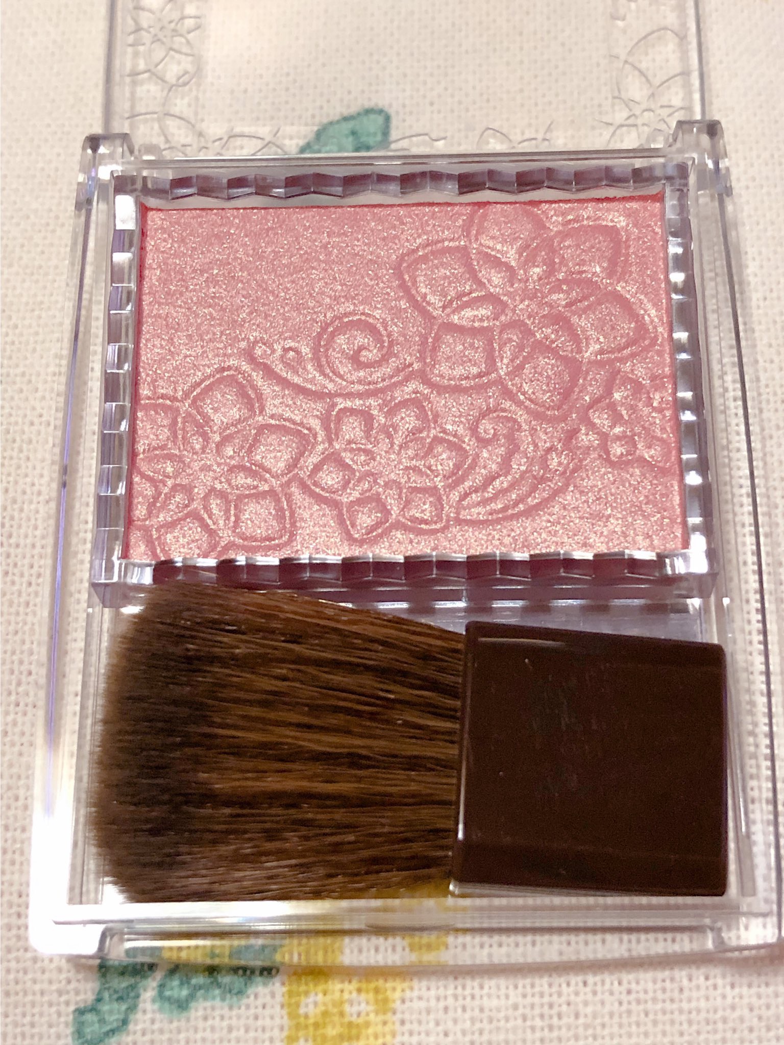 パールグロウチーク P1 ゴールドピーチ/CEZANNE/パウダーチークを使ったクチコミ（2枚目）