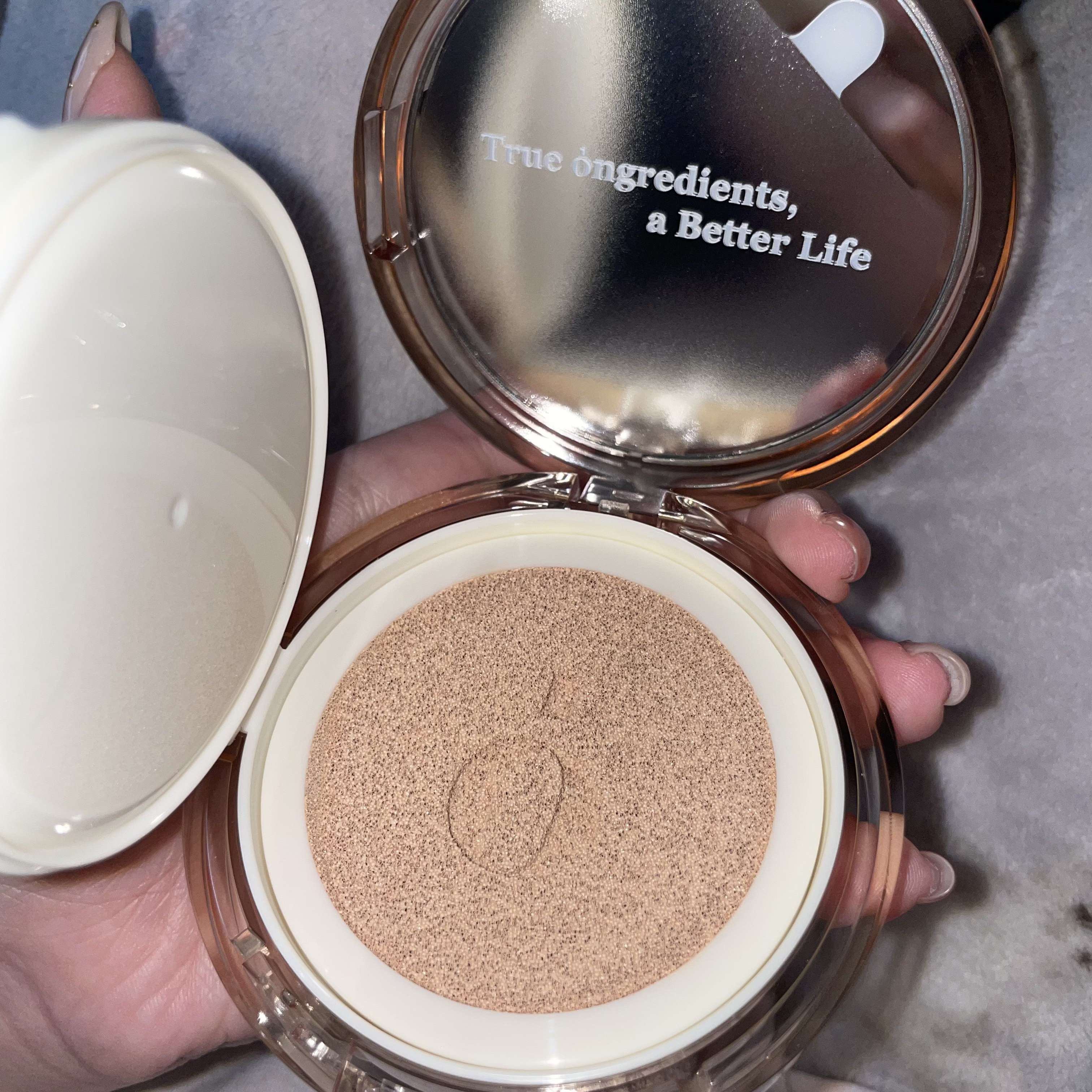 スキンバリアグロウカバークッション/Ongredients/クッションファンデーションを使ったクチコミ（2枚目）