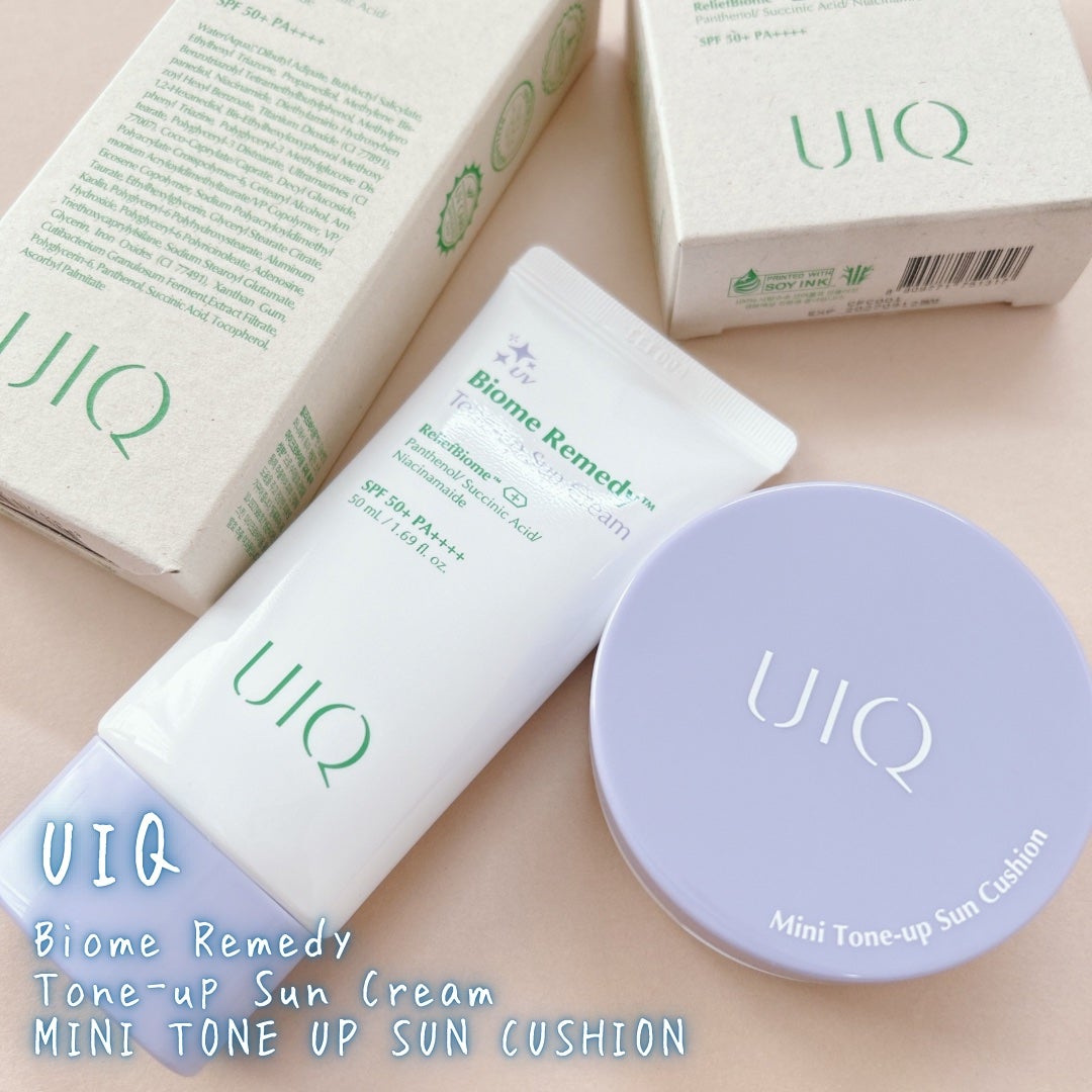 バイオームレメディパープルトーンアップUVクリーム/UIQ/日焼け止めクリームを使ったクチコミ(1枚目)