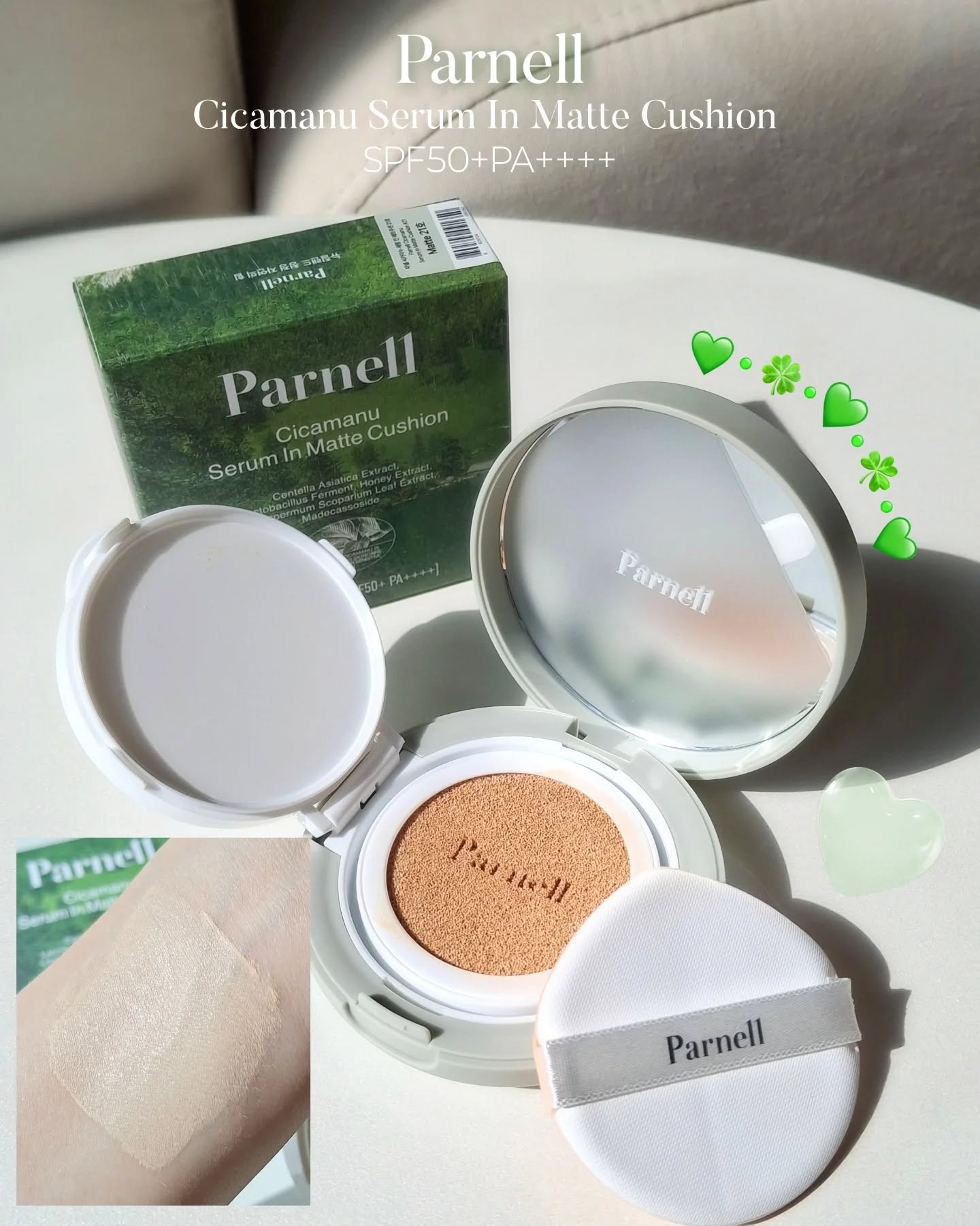 シカマヌ　セラム　イン　マット　クッション/parnell/クッションファンデーションを使ったクチコミ（2枚目）