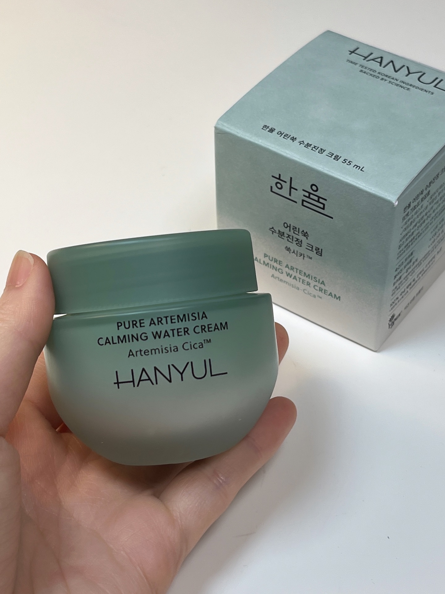 ピュアアルテミシア カーミングウォータークリーム/HANYUL(ハンユル)/フェイスクリームを使ったクチコミ（2枚目）
