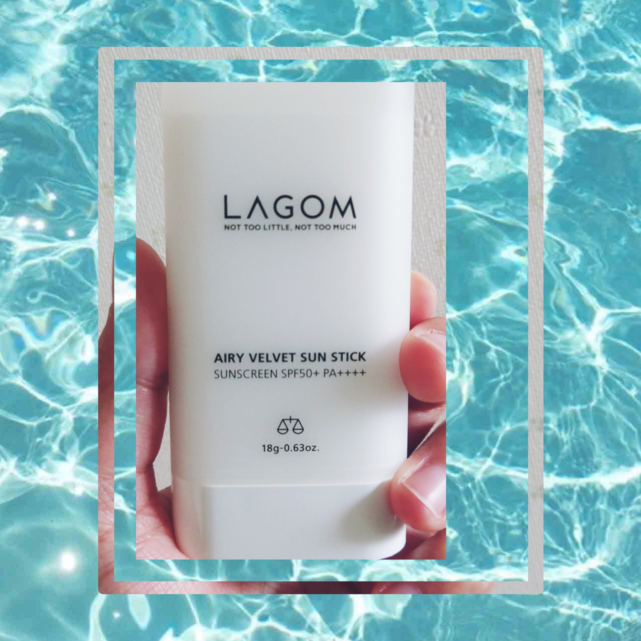 エアリーベルベット サンスティック SPF50＋ PA＋＋＋＋/LAGOM /日焼け止めスティックを使ったクチコミ（1枚目）