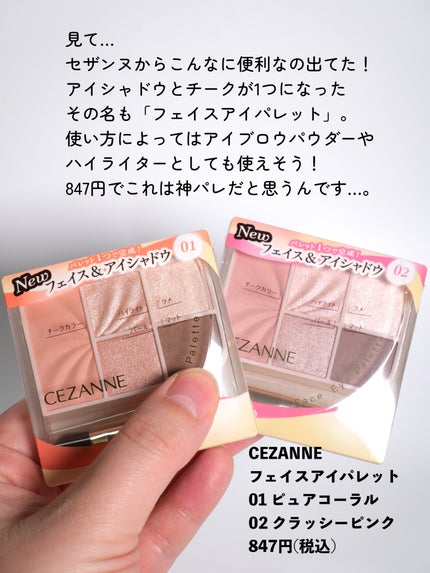 フェイスアイパレット/CEZANNE/アイシャドウを使ったクチコミ(2枚目)