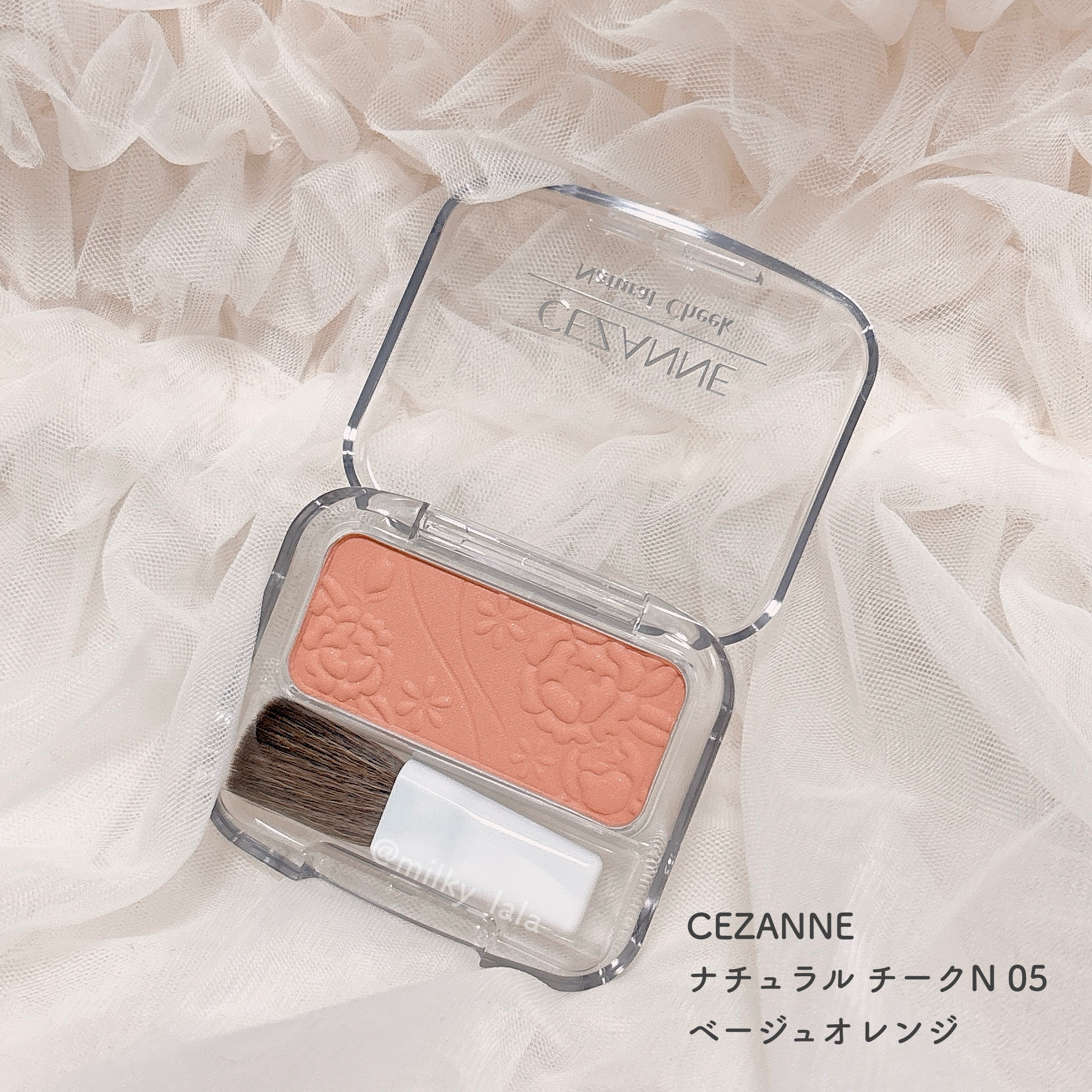 ナチュラル チークN/CEZANNE/パウダーチークを使ったクチコミ（2枚目）