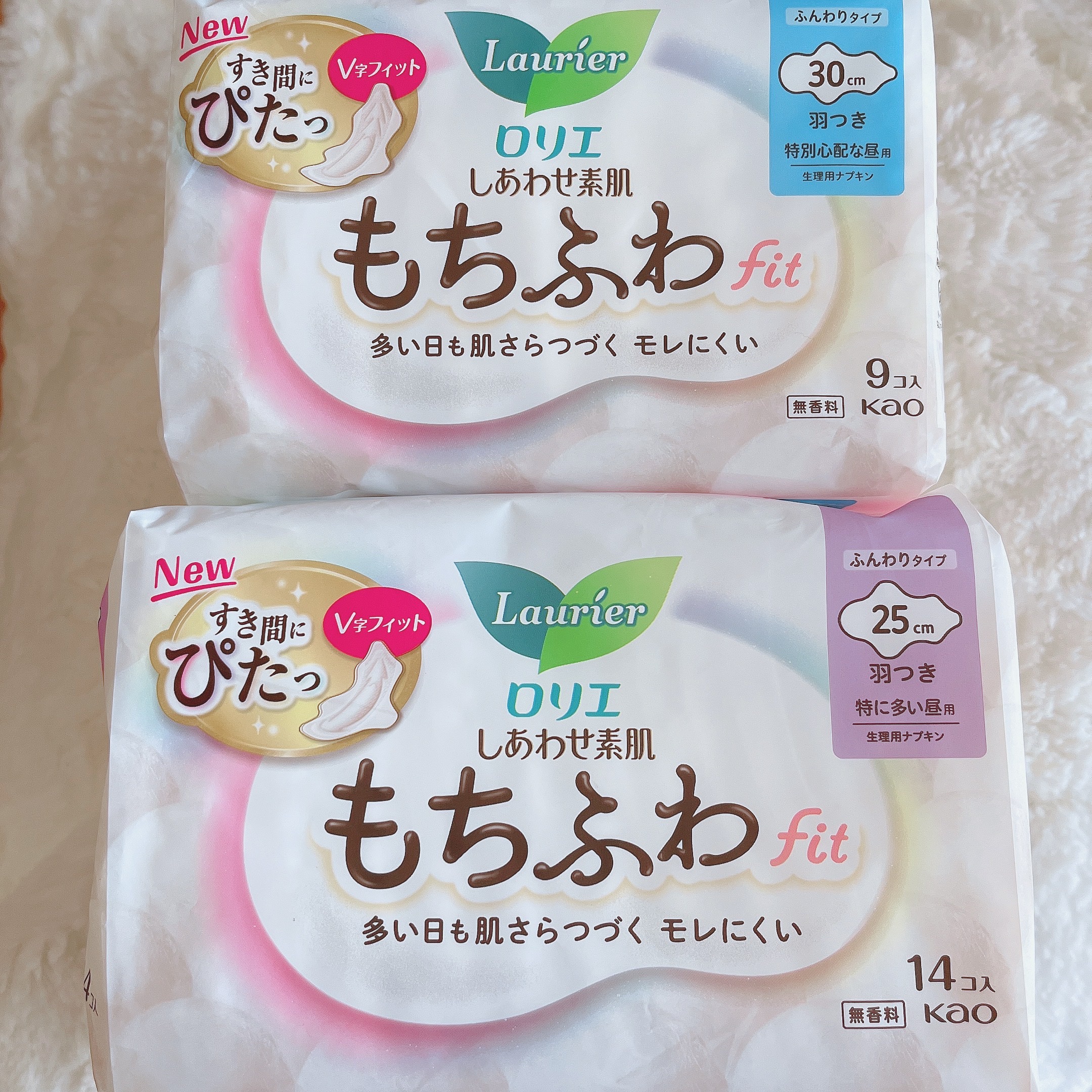 ロリエ もちふわ fit 25cm 羽つき 14コ入 (医薬部外品 )/ロリエ/ナプキンを使ったクチコミ（1枚目）