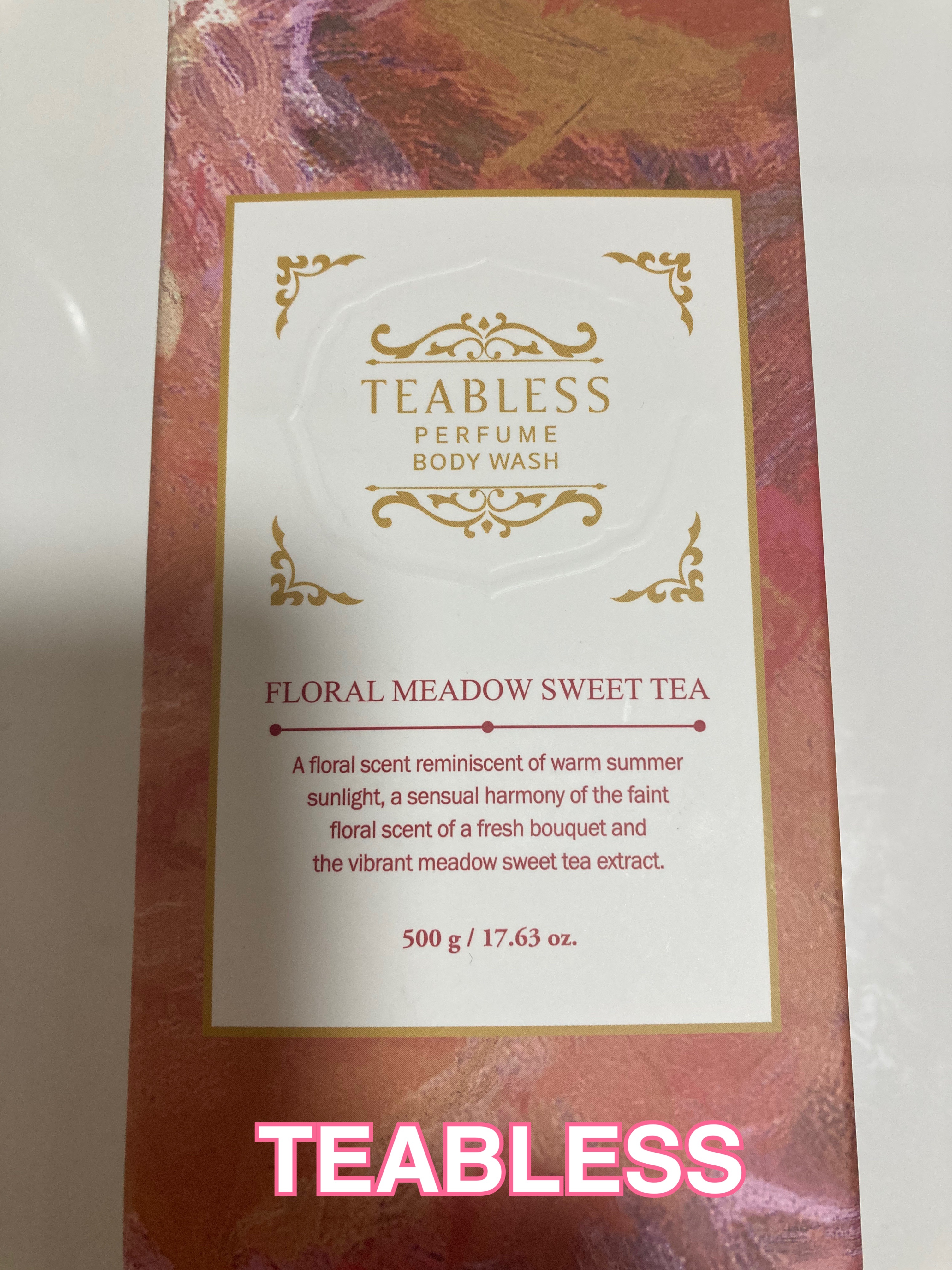 フローラル メドウ スイートティー  パフュームボディソープ/TEABLESS/ボディソープを使ったクチコミ（1枚目）