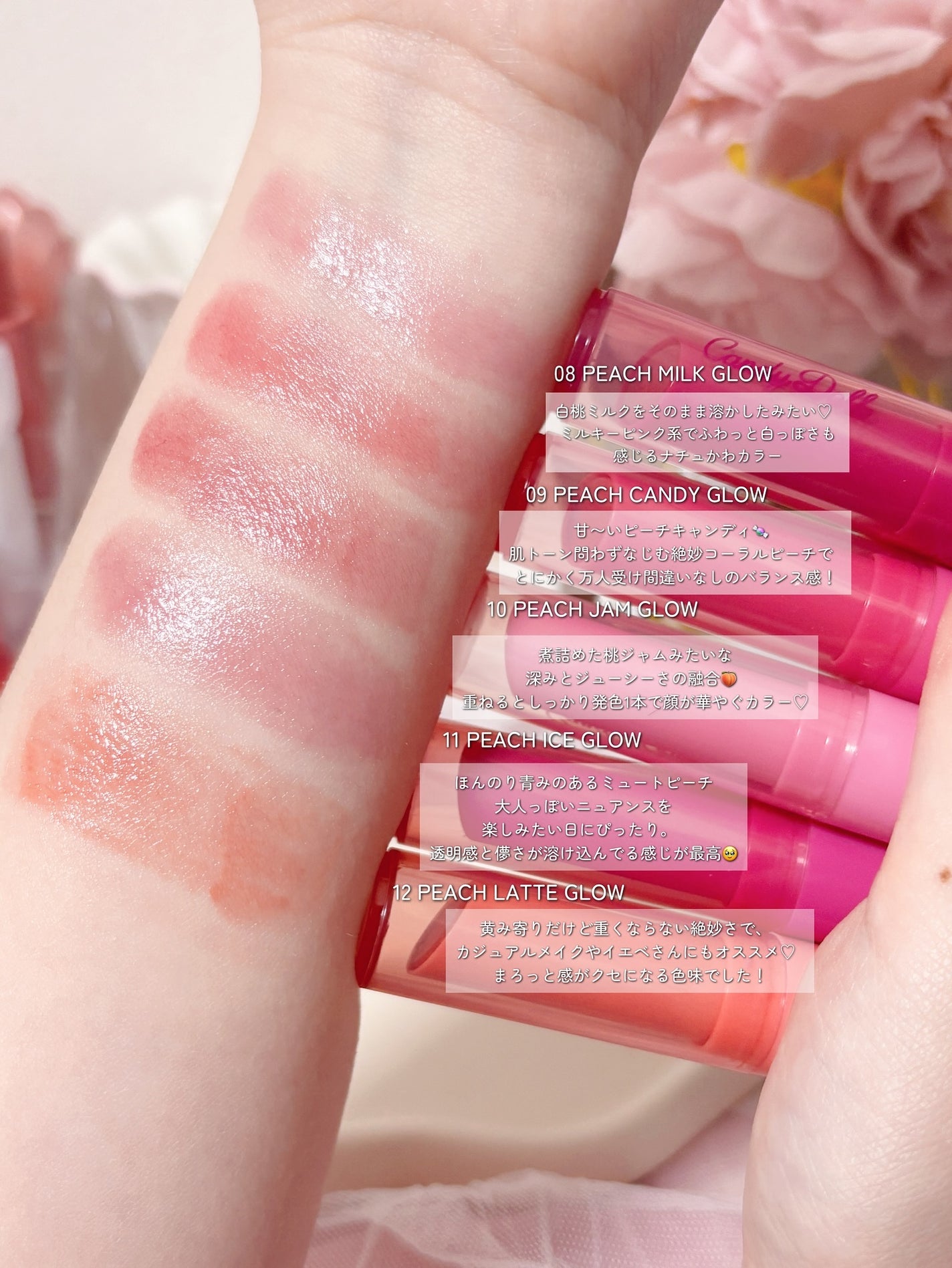 モイスチャーリップスティック/CandyDoll/口紅を使ったクチコミ(3枚目)