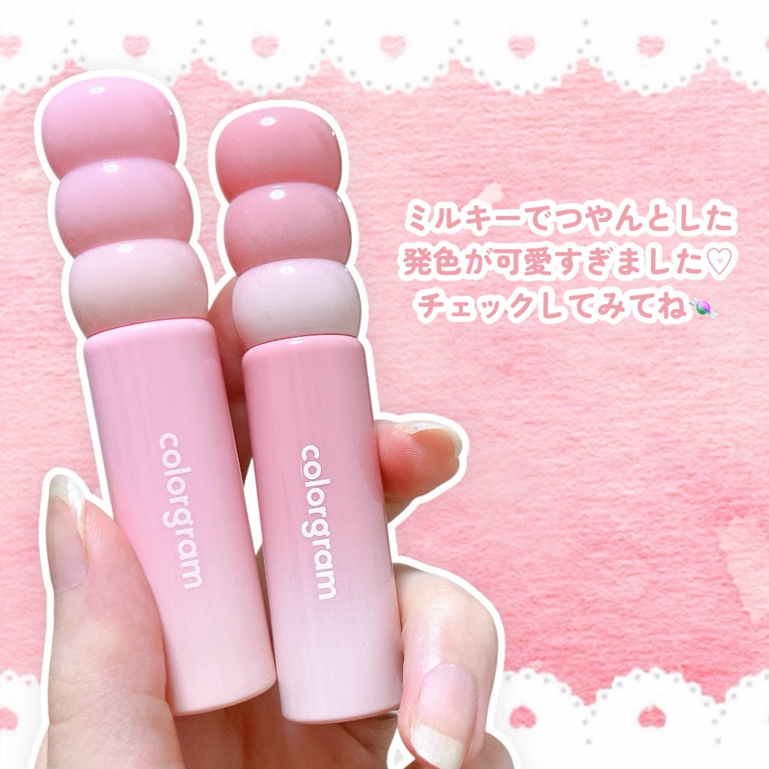 タンフルグラスティントミルク/Colorgram/リップティントを使ったクチコミ(4枚目)