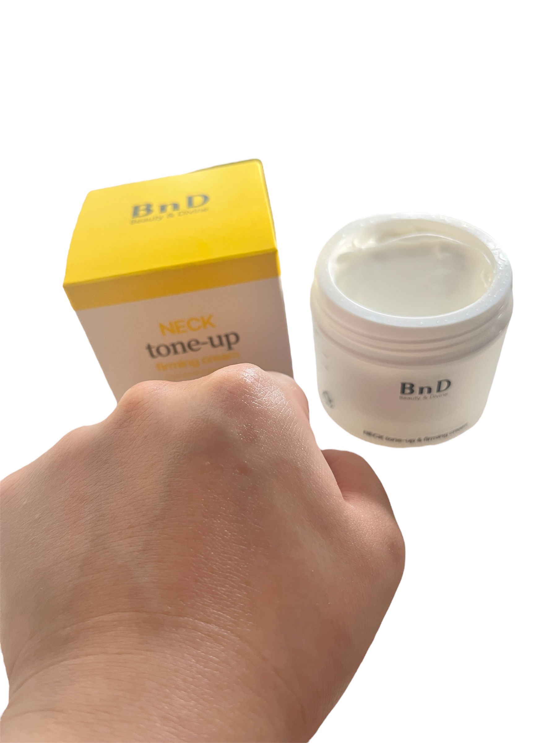 BnD ネックアイロン トーンアップ クリーム/BnD/ネック・デコルテケアを使ったクチコミ（3枚目）