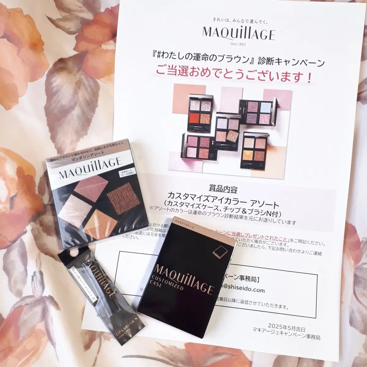 カスタマイズアイカラーアソート/マキアージュ/アイシャドウパレットを使ったクチコミ（1枚目）