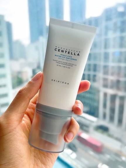 ヒアルーシカ ウォーターフィット サンセラム/SKIN1004/日焼け止めローションを使ったクチコミ(1枚目)