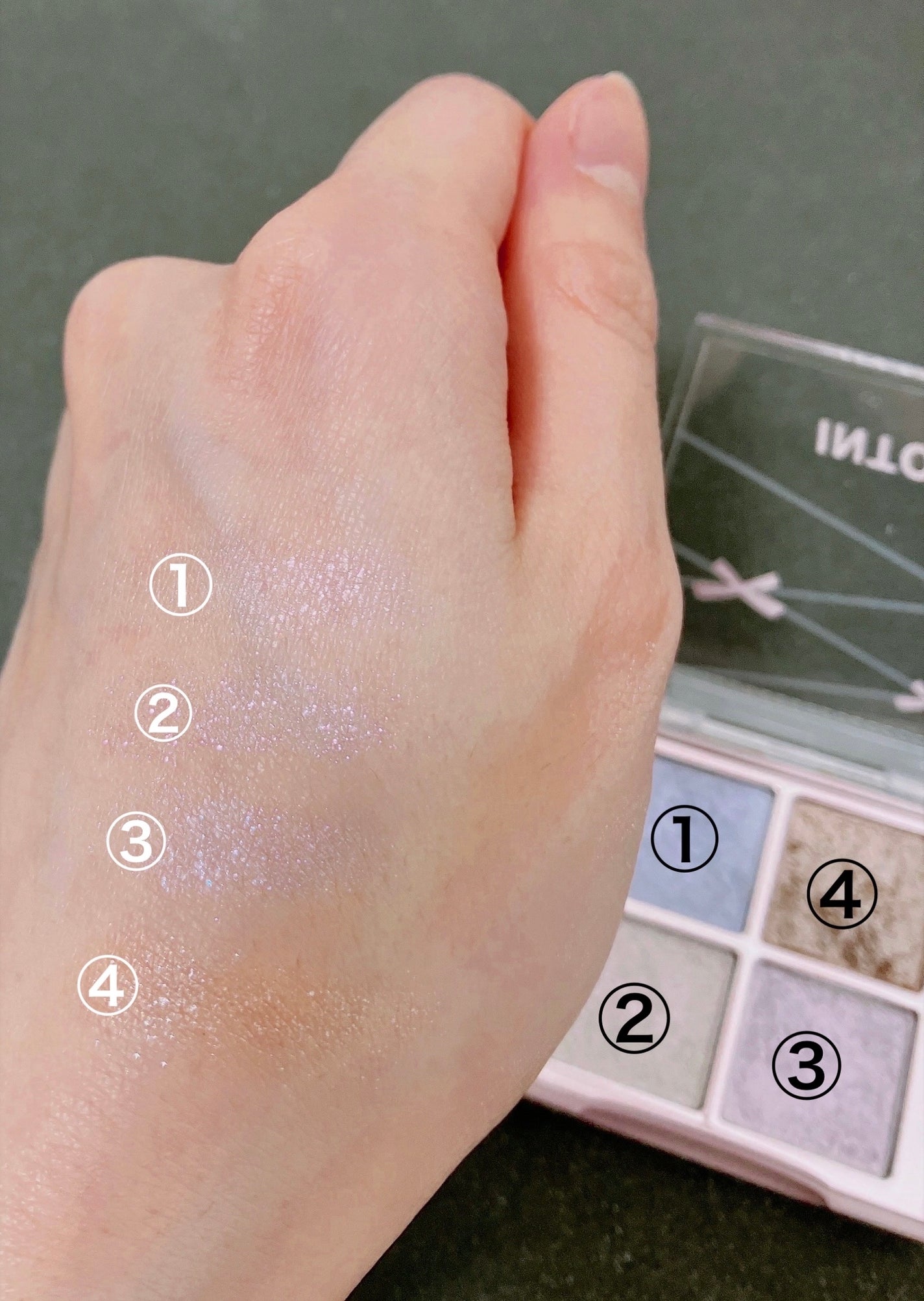 INTO U ローテーショナルアイシャドウパレット/INTO U/アイシャドウパレットを使ったクチコミ(2枚目)