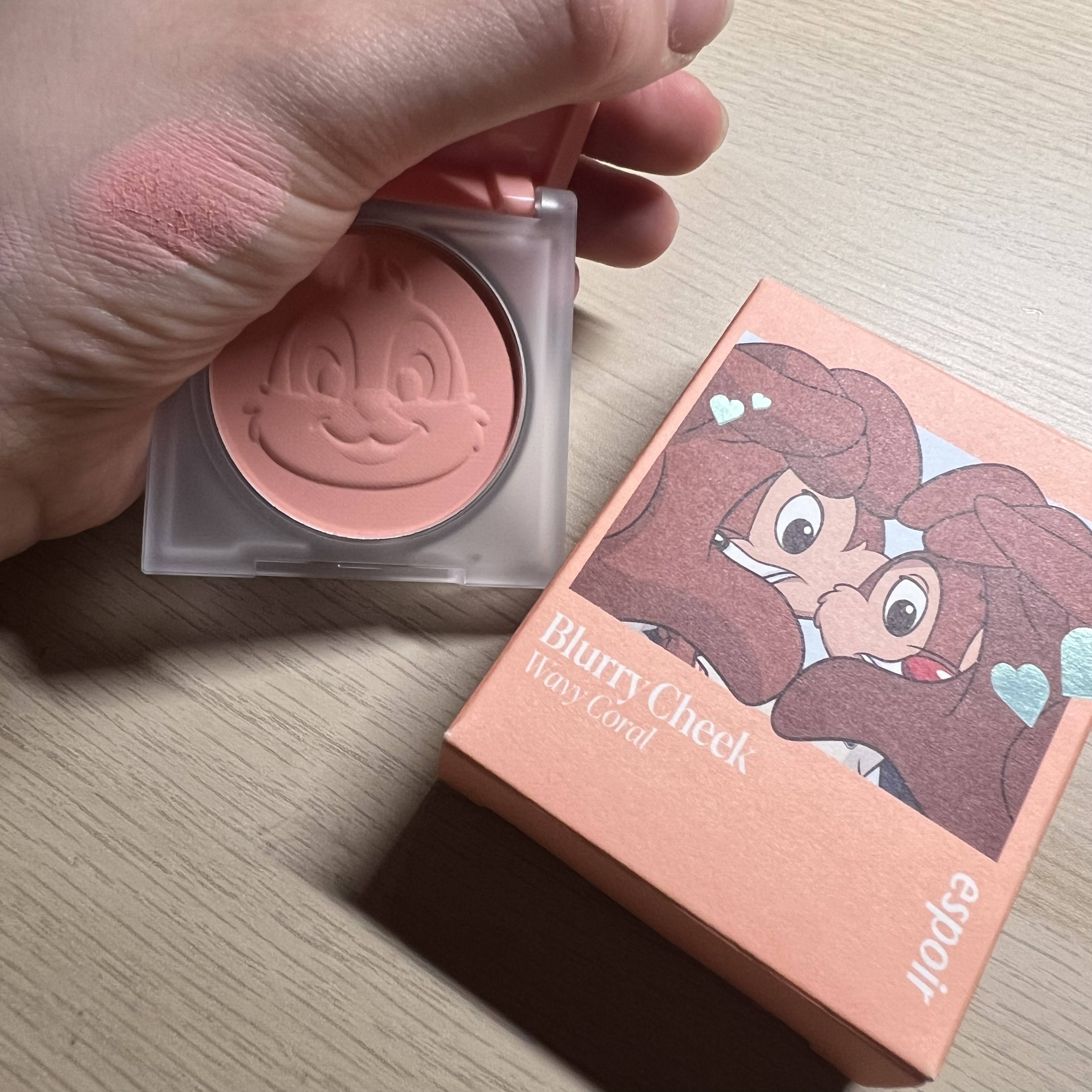 ブラリーチーク(ディズニーエディション)/espoir/チークを使ったクチコミ（3枚目）