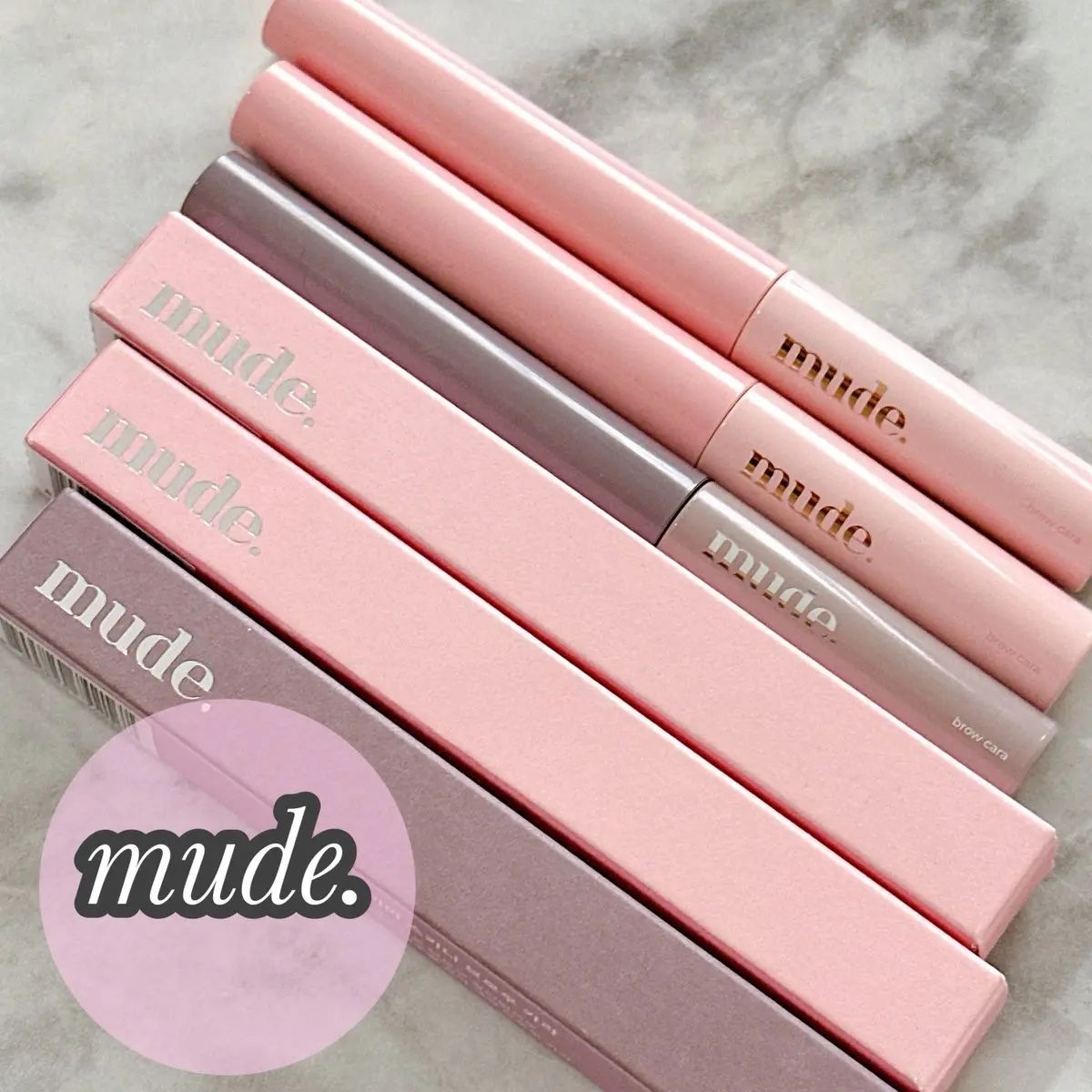 インスパイアスキニーブロウカラ/mude./眉マスカラを使ったクチコミ（1枚目）