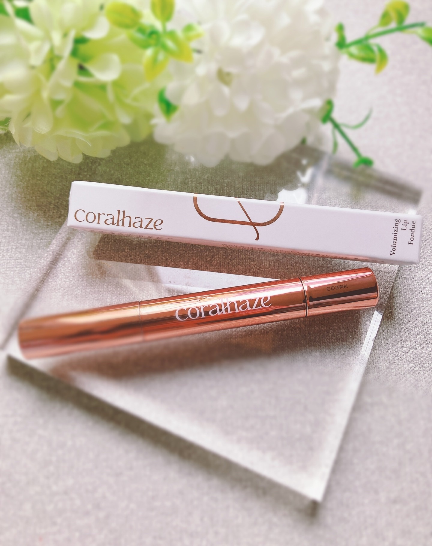 ボリューマイジングフォンデュリップ/Coralhaze/口紅を使ったクチコミ（1枚目）