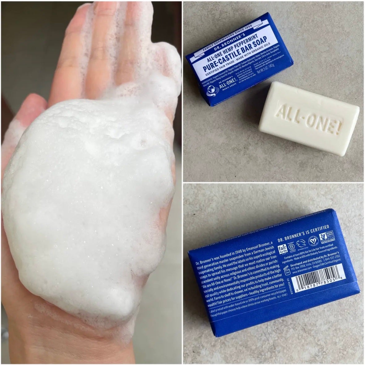 マジックソープバー/Dr. Bronner's Magic Soaps(海外)/ボディスクラブを使ったクチコミ(4枚目)