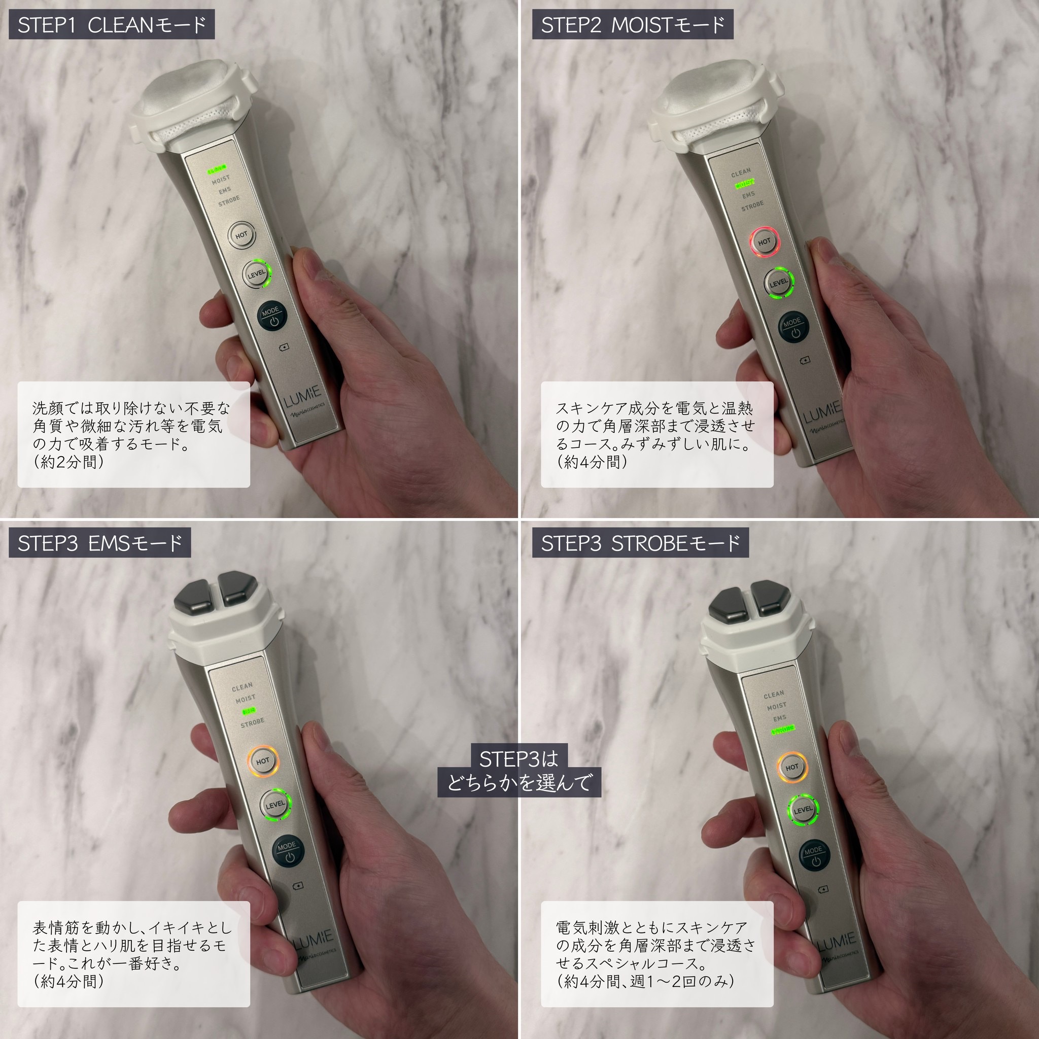 ナリス ルミエ/ナリス化粧品/美顔器・マッサージを使ったクチコミ（3枚目）