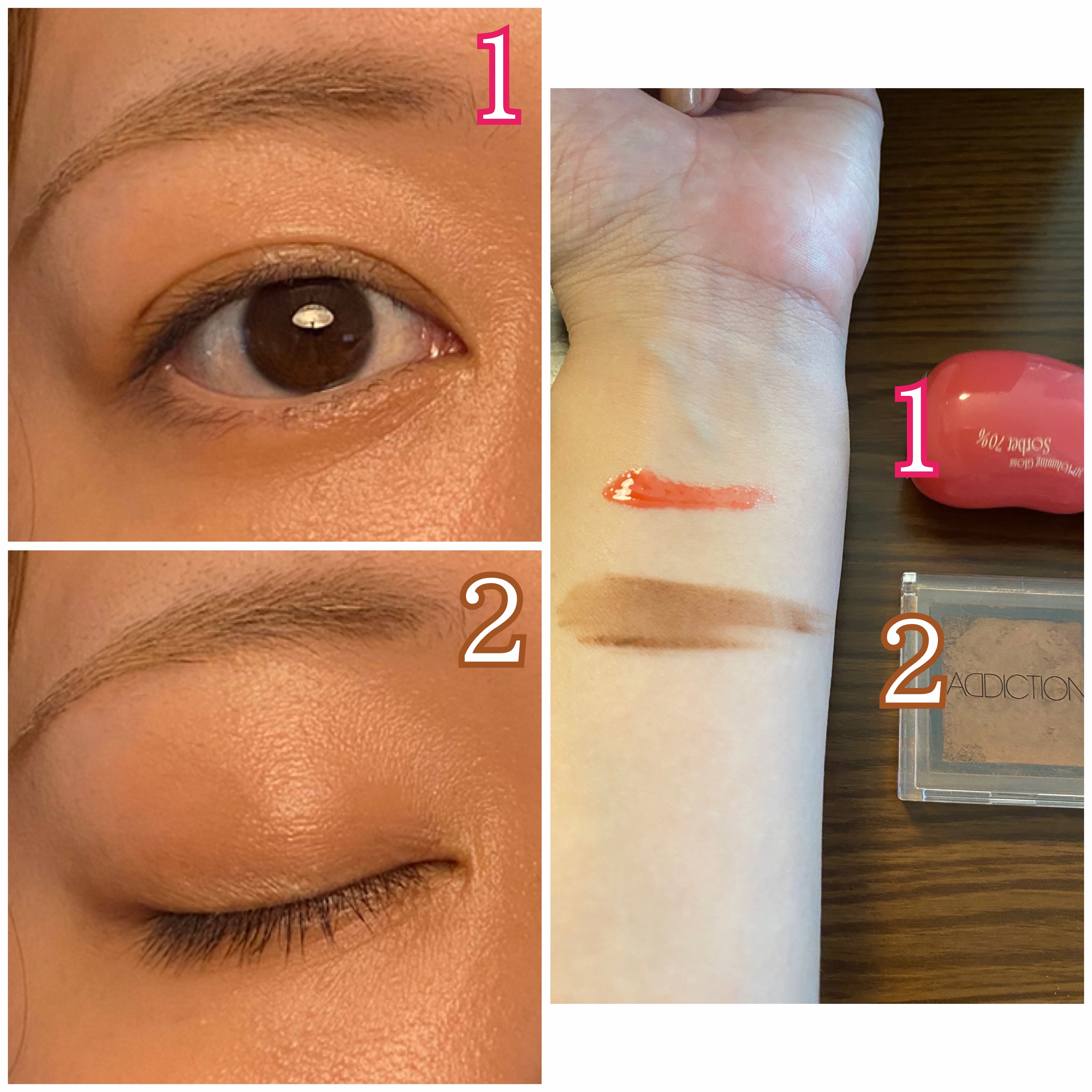 アディクション ザ アイシャドウ マット 005M Praline/ADDICTION/単色アイシャドウを使ったクチコミ（2枚目）