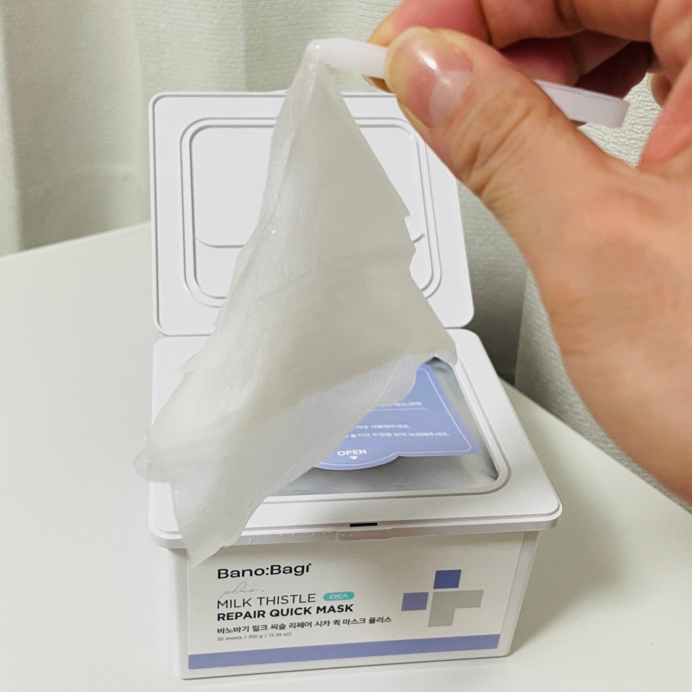 ミルクシスルリペアシカクイックマスクプラス/BANOBAGI/シートマスク・パックを使ったクチコミ(3枚目)