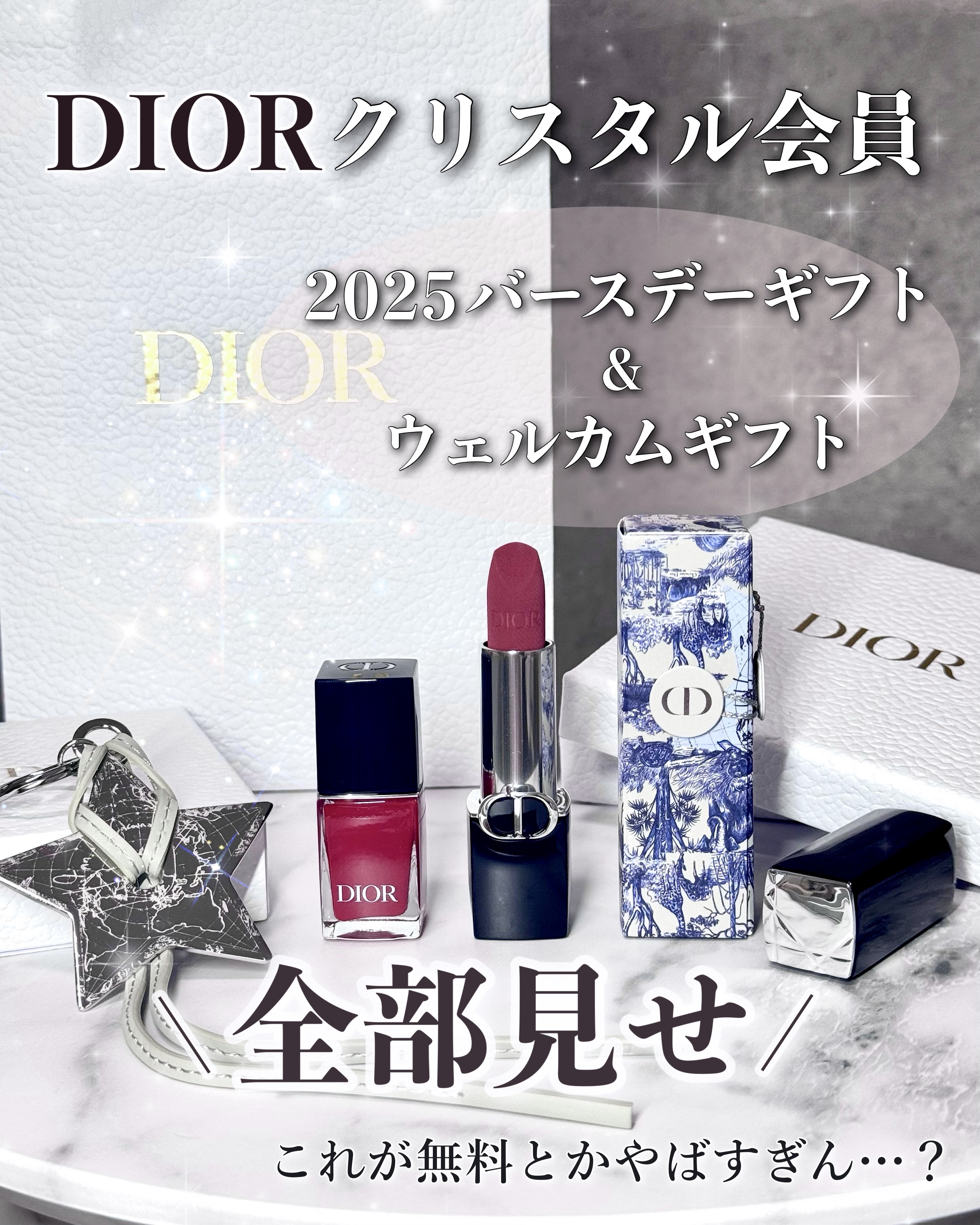 新品　未使用　ディオール　バースデー　ギフト　プラチナ　ルボーム　リップ 新品未使用 DIOR プラチナ会員バースデーギフト