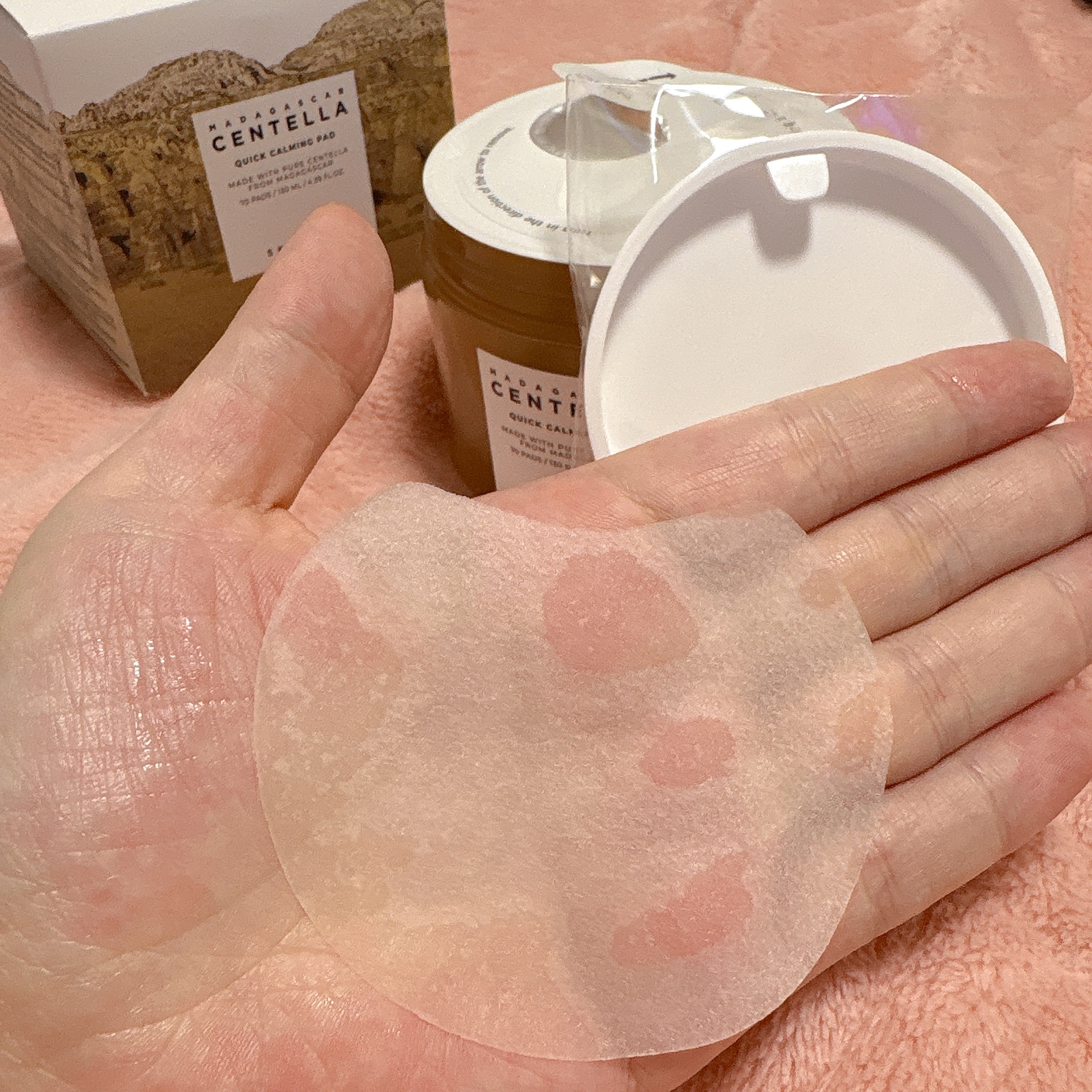 センテラ クイックカーミングパッド/SKIN1004/トナーパッドを使ったクチコミ（2枚目）