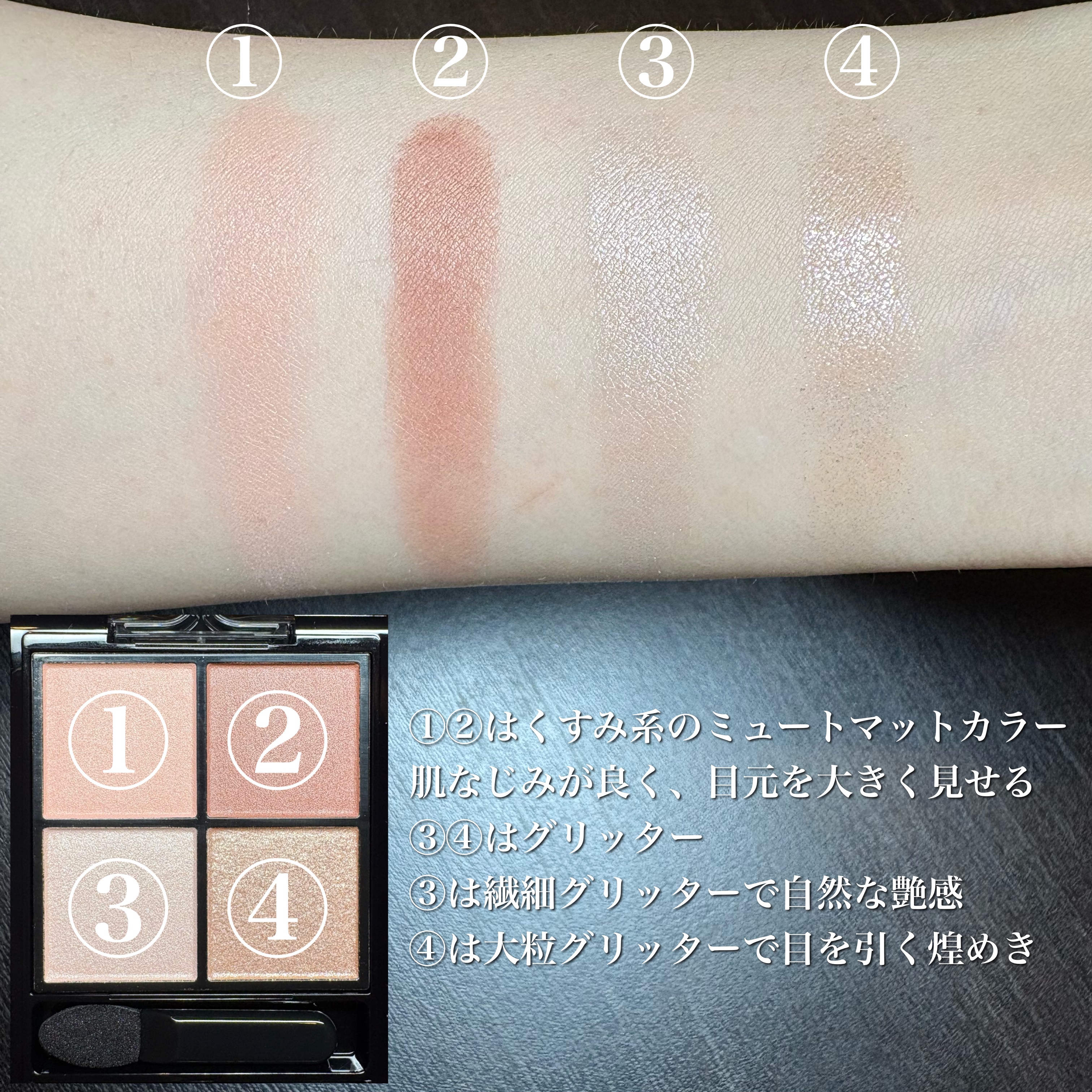 ケイト ポッピングシルエットシャドウ/KATE/アイシャドウパレットを使ったクチコミ（2枚目）