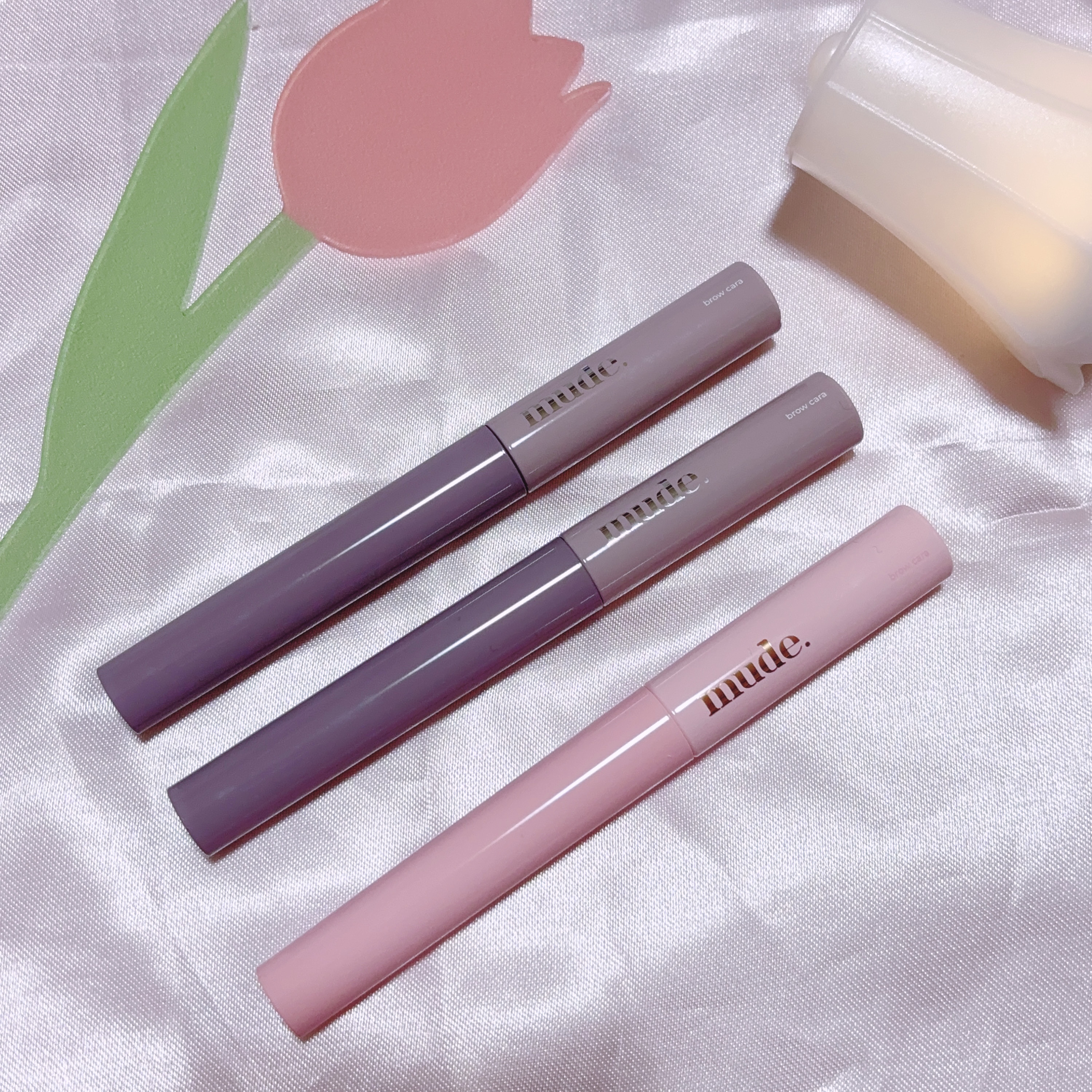 インスパイアスキニーブロウカラ/mude/眉マスカラを使ったクチコミ（1枚目）