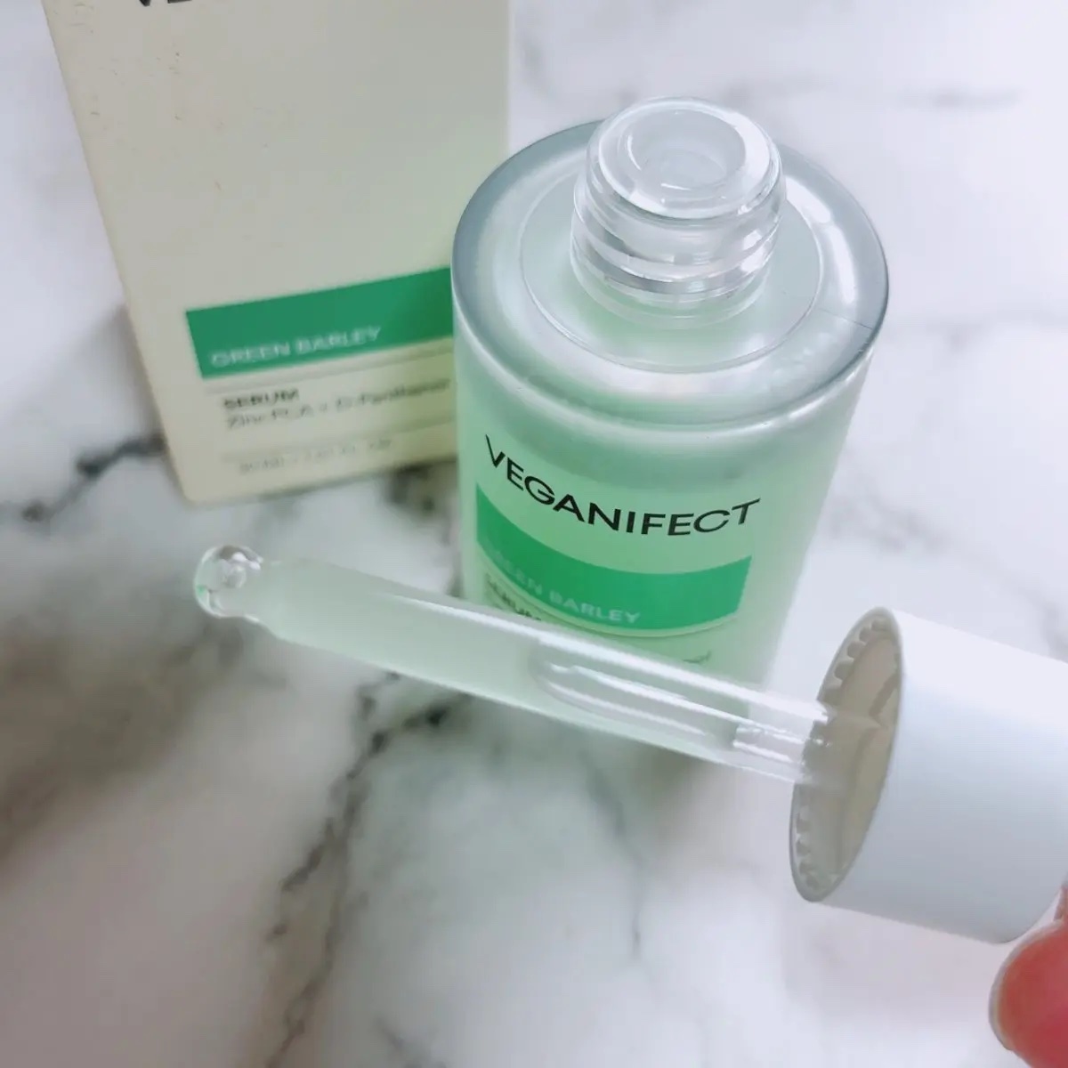 青麦ジンクセラム/Veganifect/美容液を使ったクチコミ（3枚目）