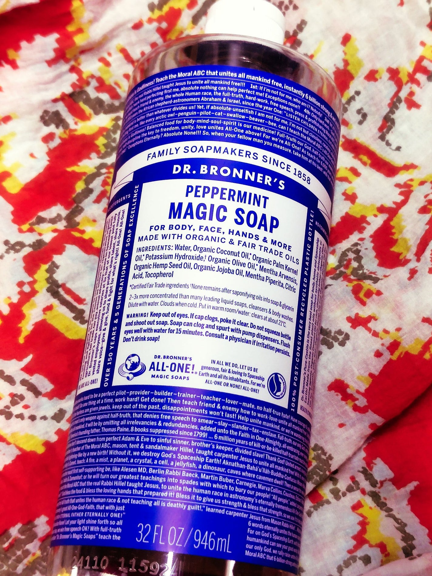 マジックソープ ペパーミント/ドクターブロナー/ボディソープを使ったクチコミ(1枚目)