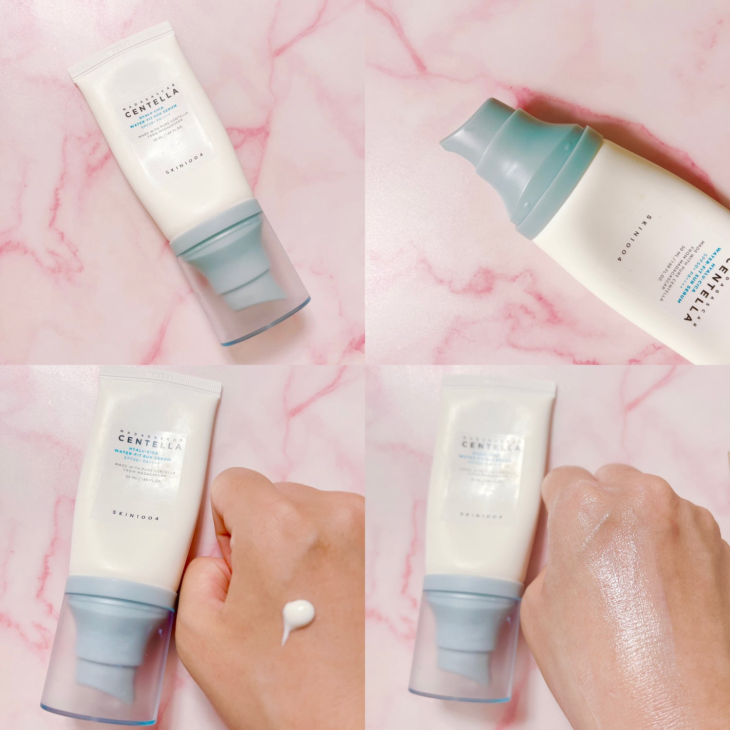 ヒアルーシカ ウォーターフィット サンセラム/SKIN1004/日焼け止めローションを使ったクチコミ(2枚目)