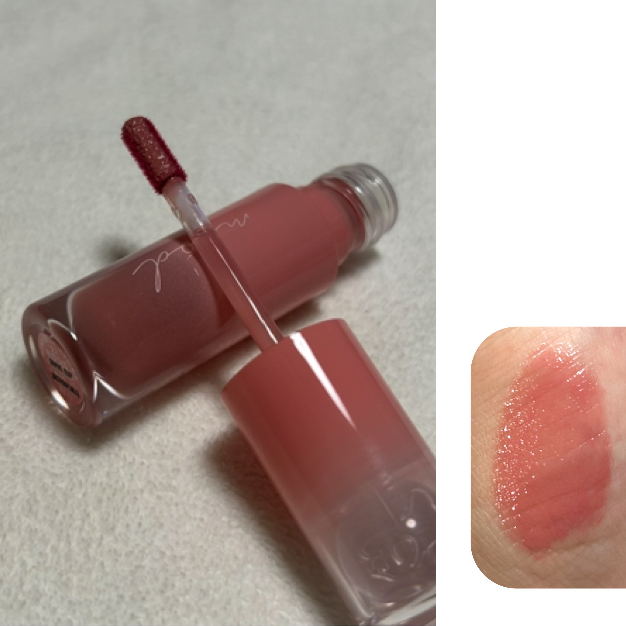 ペリペラ インク ムード グロイ ティント 27 JOKING PINK(とんでもピンク)/PERIPERA/リップティントを使ったクチコミ（2枚目）