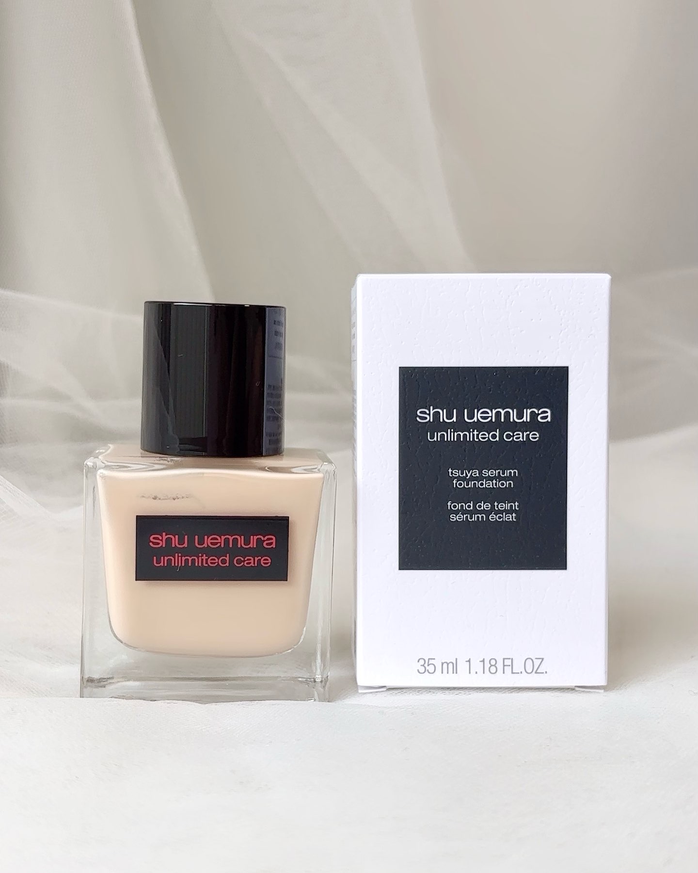 アンリミテッド ケア ツヤ セラム ファンデーション/shu uemura/リキッドファンデーションを使ったクチコミ（1枚目）