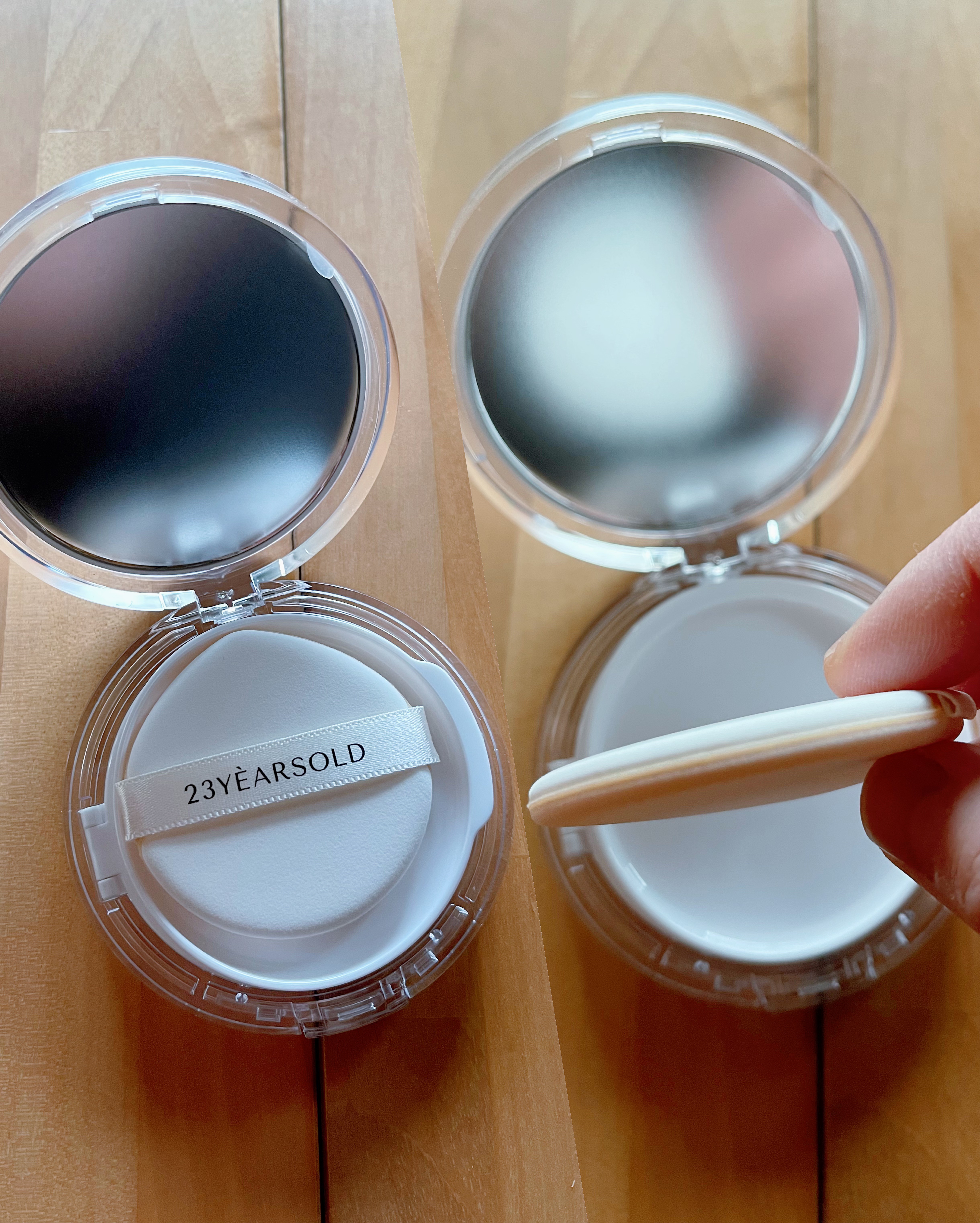 ハートリーフシーンカバークッション/23years old/クッションファンデーションを使ったクチコミ（3枚目）