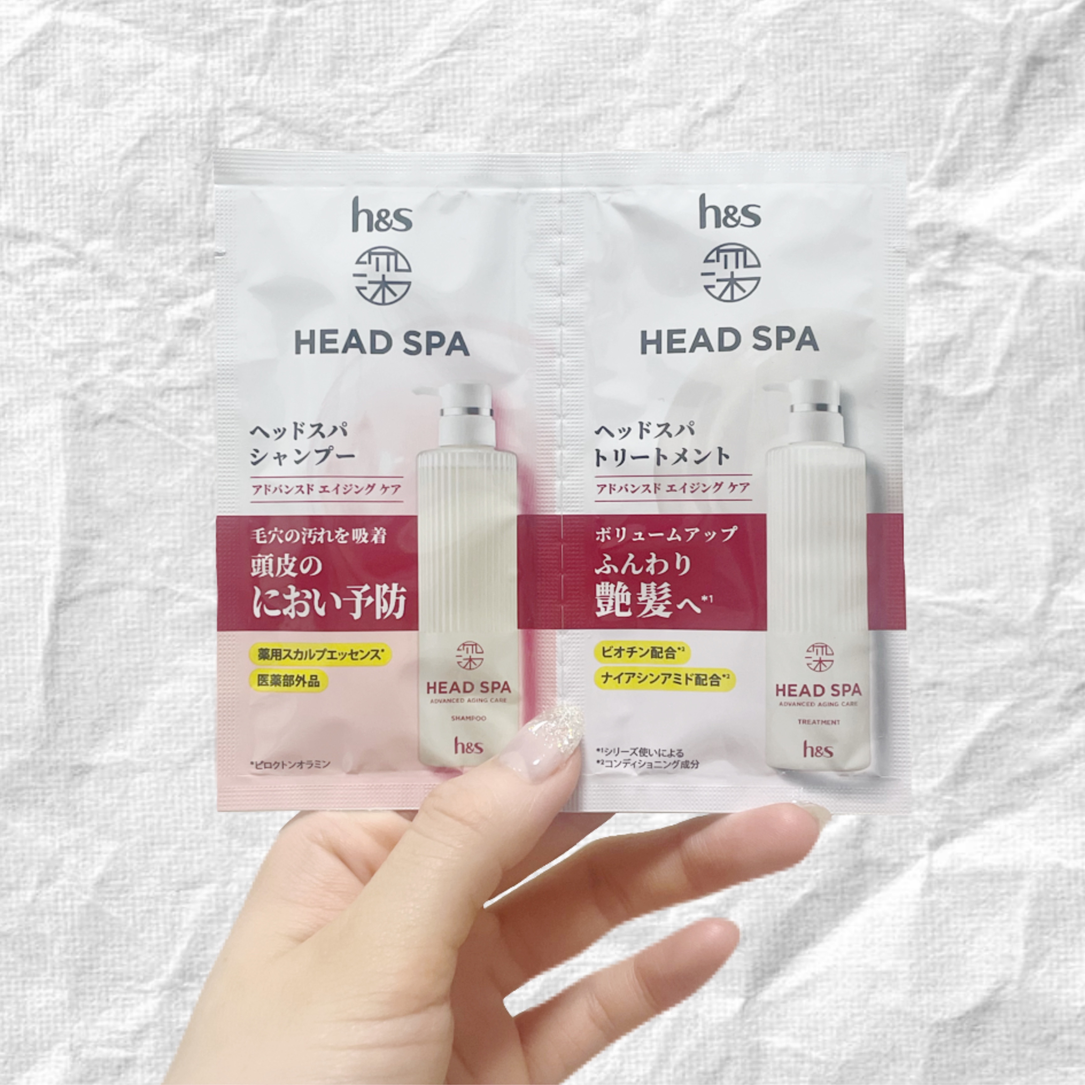 h&s 深ヘッドスパ アドバンスド エイジング ケア*4 シャンプー[医薬部外品]/トリートメント/h&s/市販シャンプーを使ったクチコミ（1枚目）