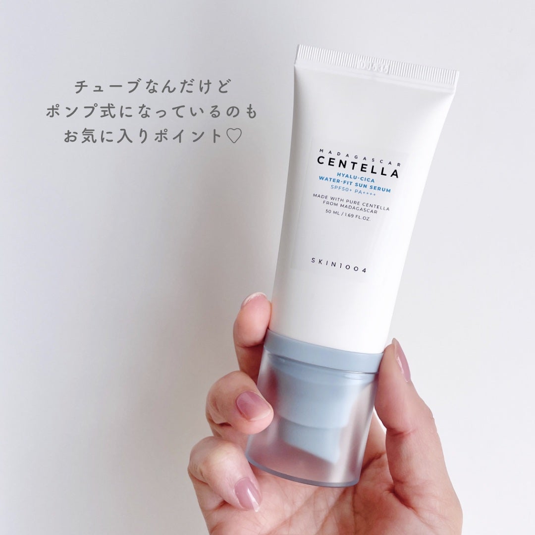 ヒアルーシカ ウォーターフィット サンセラム/SKIN1004/日焼け止めローションを使ったクチコミ(4枚目)